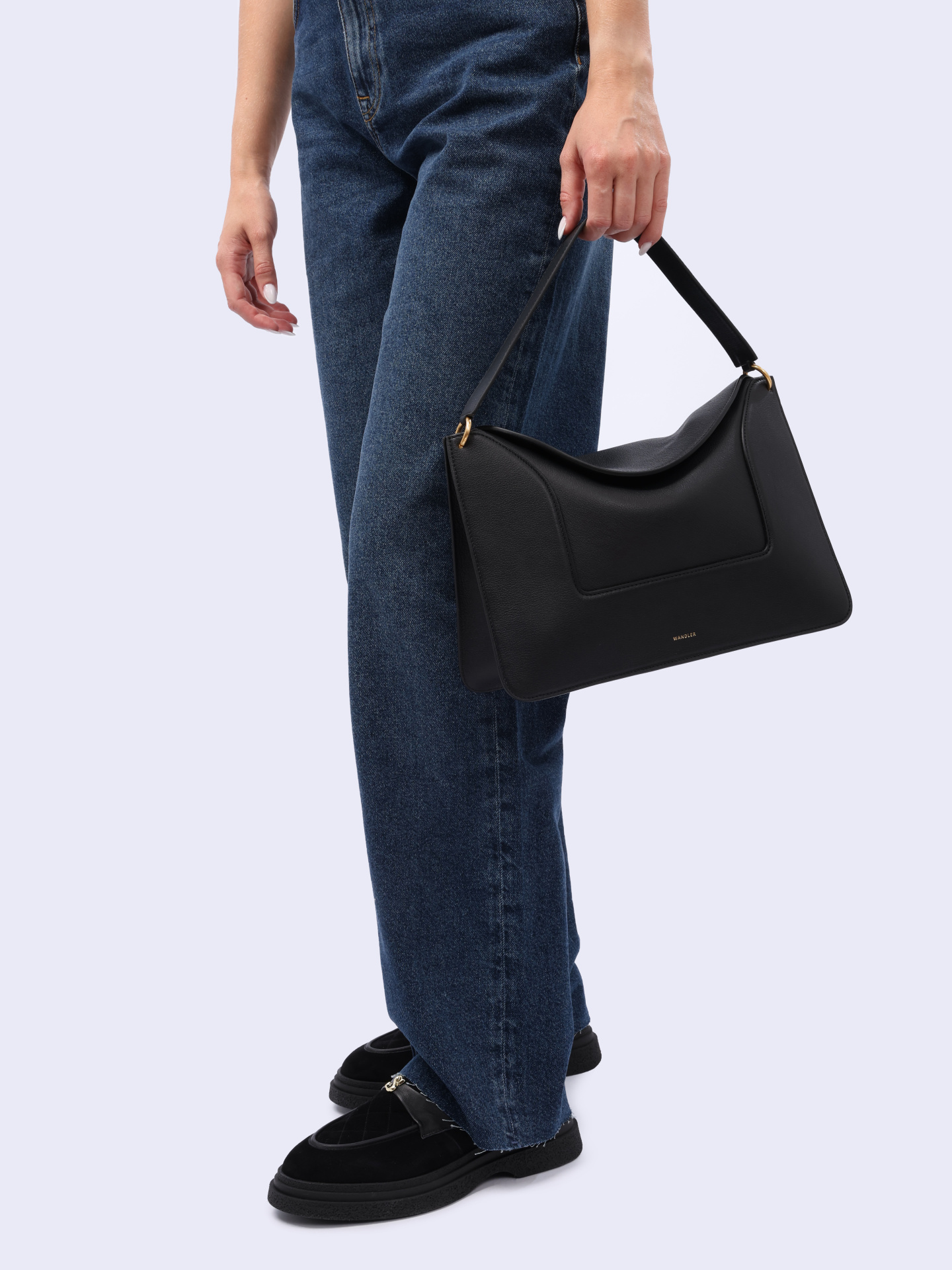 Сумка 23108000116 3283 черная из телячьей кожи — купить в интернет-магазине Verdistore