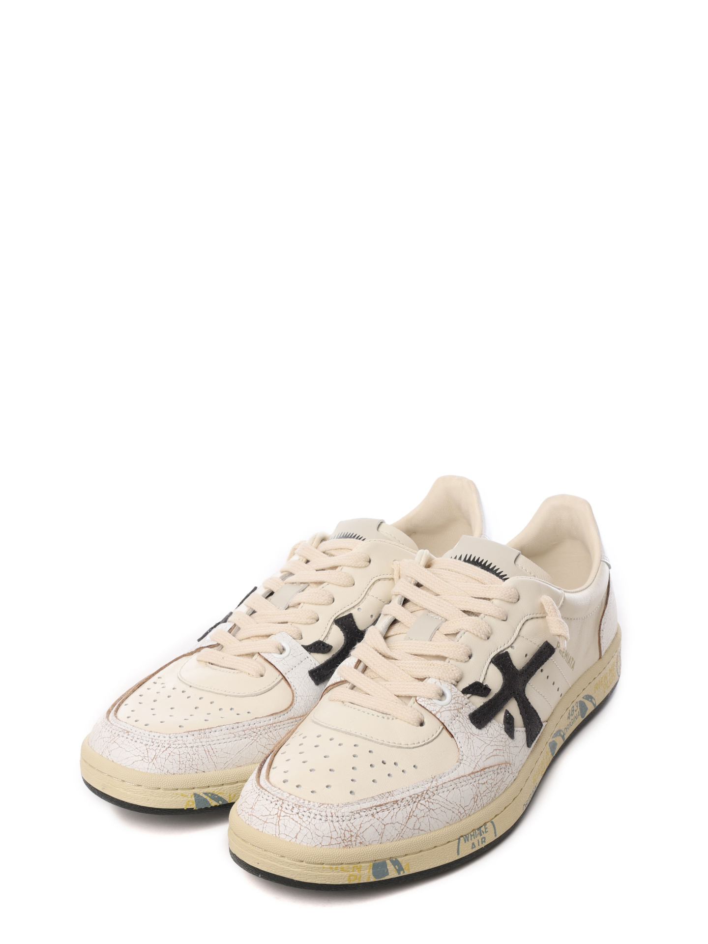 Кеды белые комбинированные с принтом на подошве — купить в интернет-магазине Verdistore