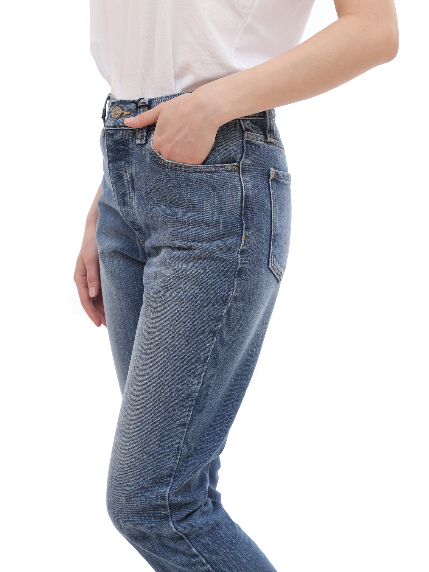 Джинсы Armani Exchange 6HYJ51 светло-синие женские — купить в интернет-магазине Verdistore