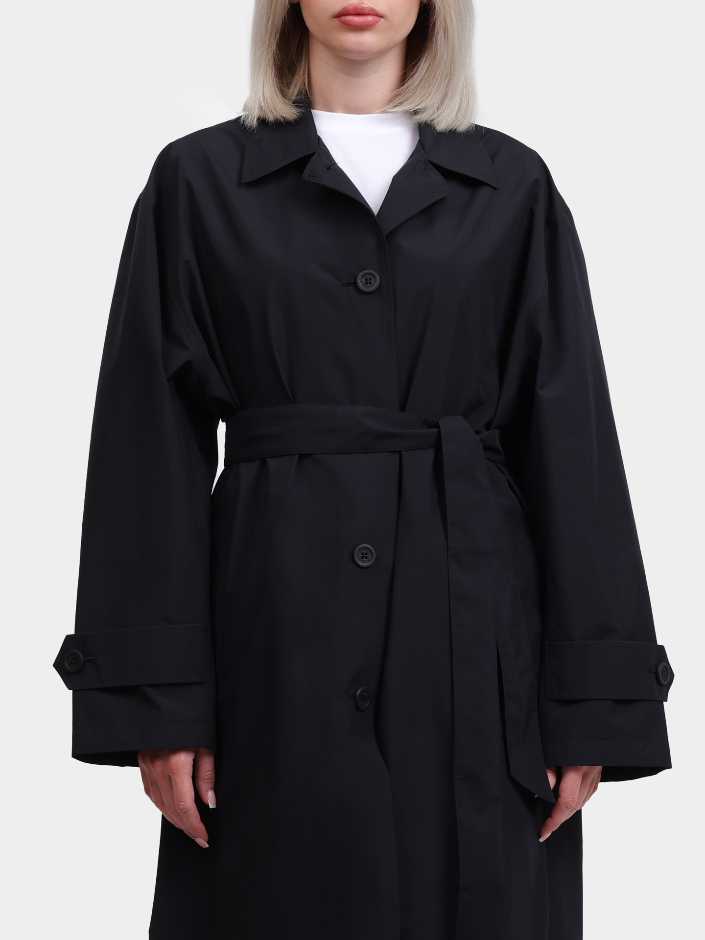 Тренч Herno IM000174D 11124 9300 черный женский — купить в интернет-магазине Verdistore