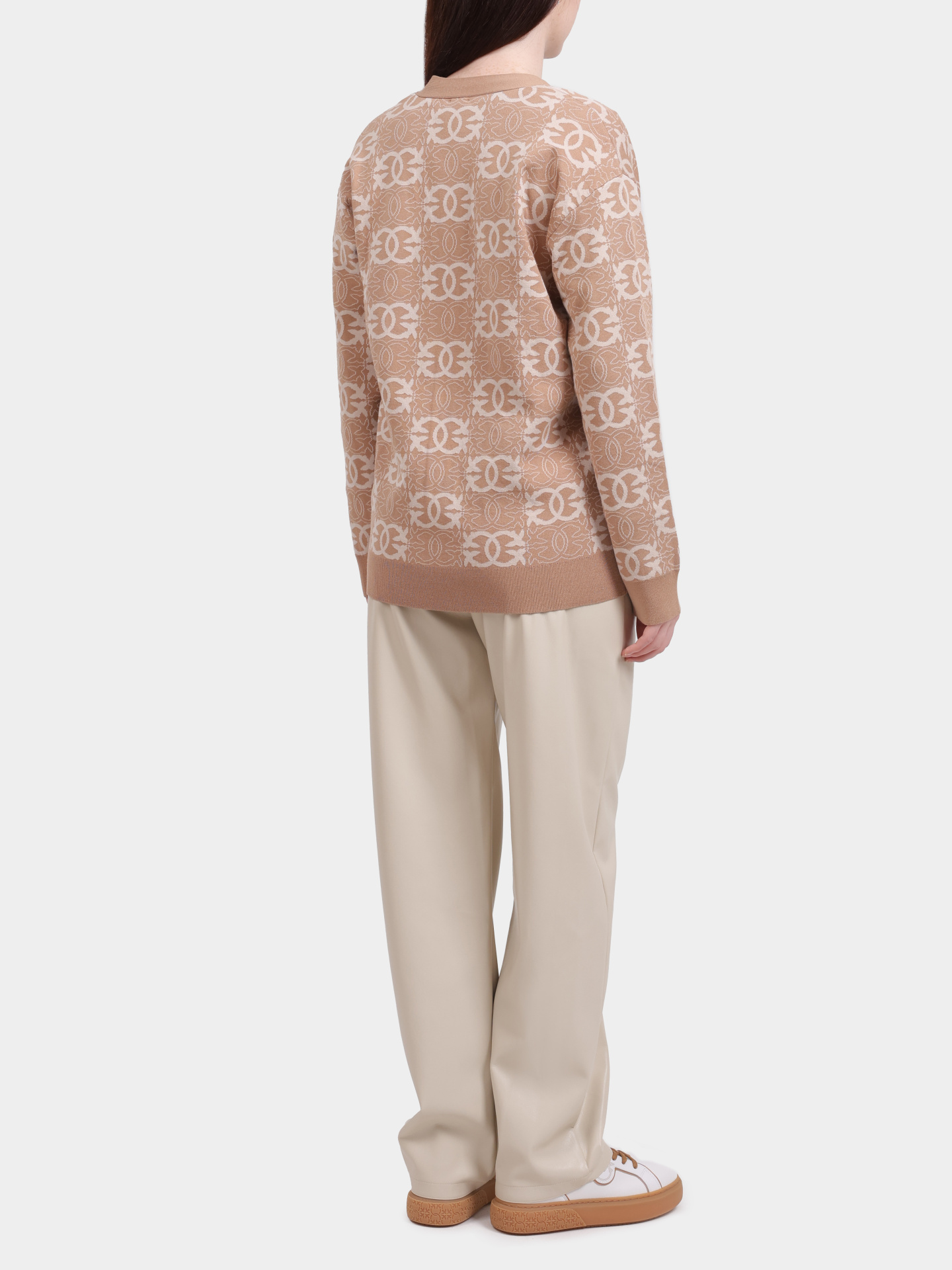 Кардиган Pinko 106042 A2YD C4Z бежевый женский — купить в интернет-магазине Verdistore