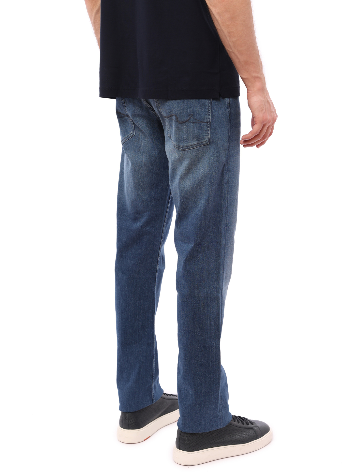 Джинсы 7 For All Mankind JSMNA230BD синие мужские свободного кроя — купить в интернет-магазине Verdistore