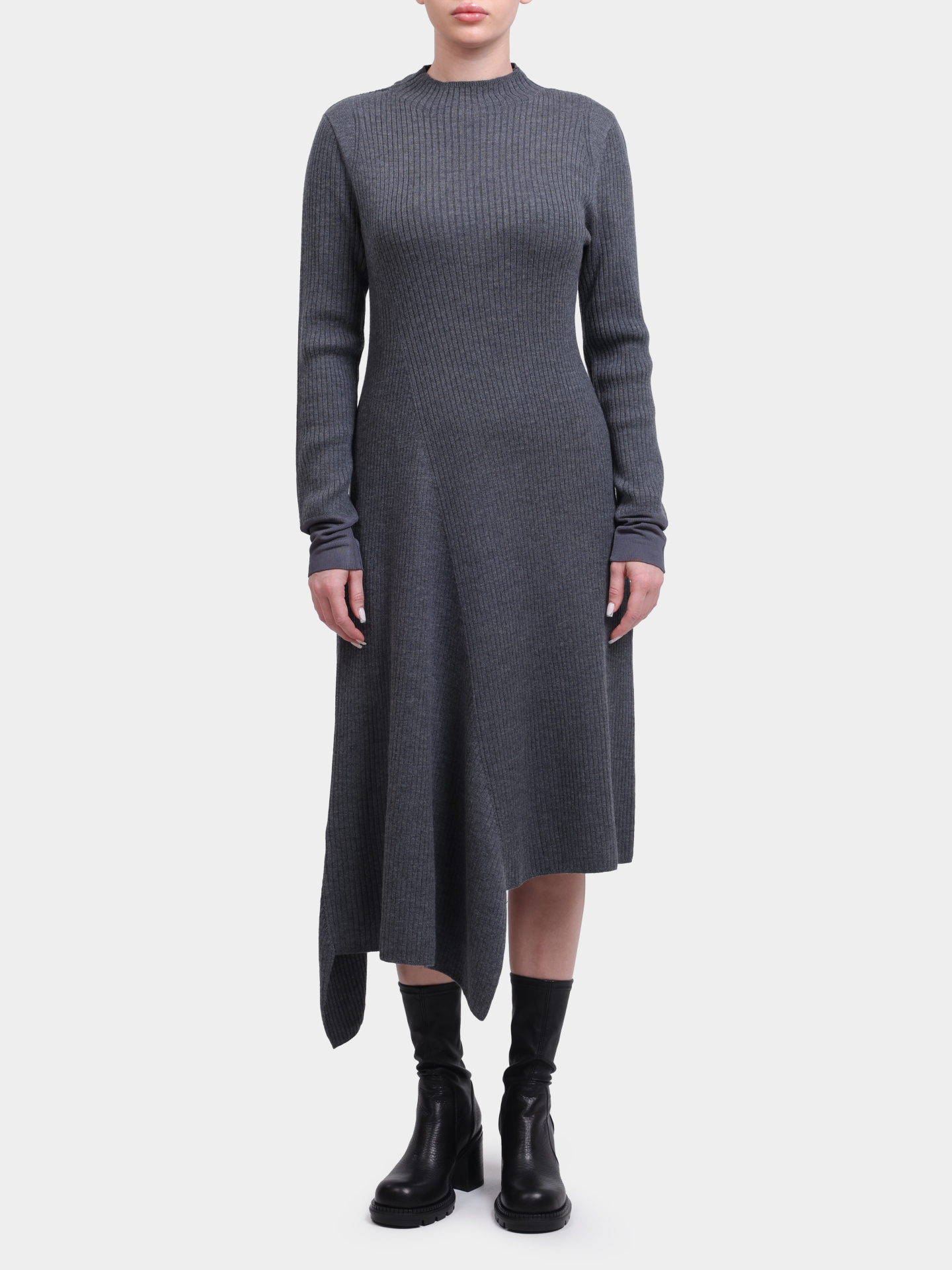 Платье Pinko 105567 A2S3 K07 серое трикотажное женское — купить в интернет-магазине Verdistore