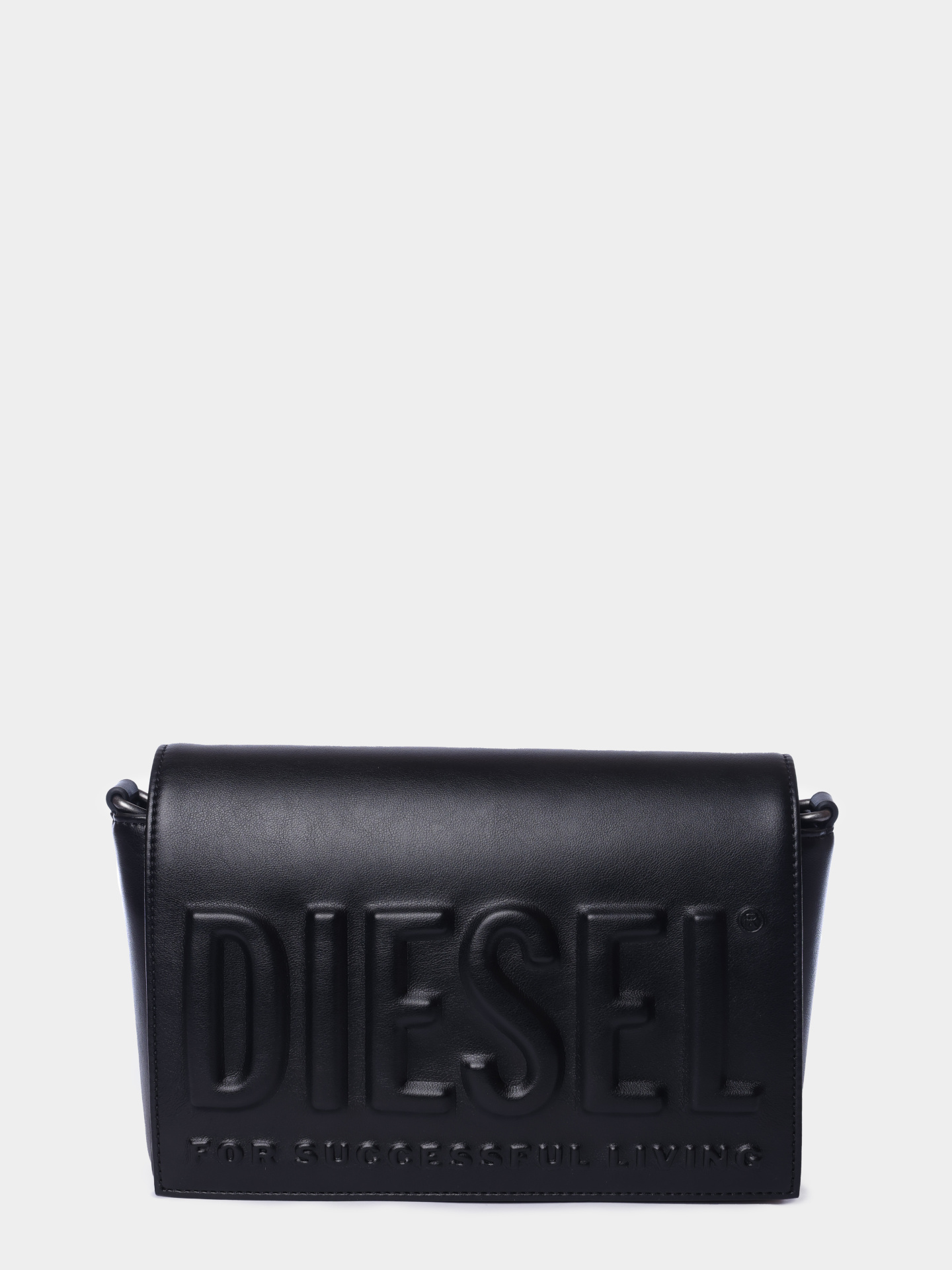 Сумка Diesel X10570P5184T8013 черная женская с крупным логотипом — купить в интернет-магазине Verdistore