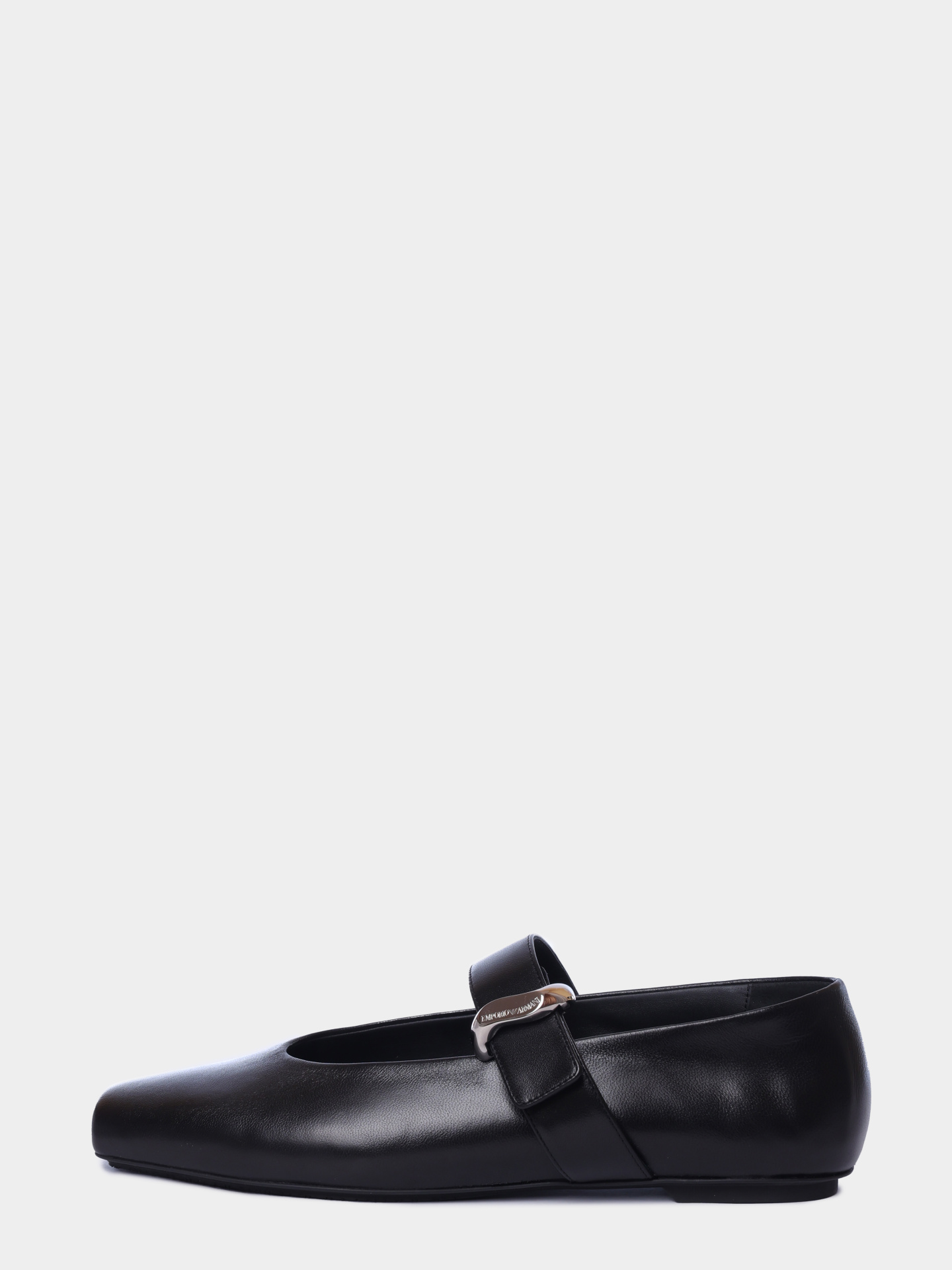 Балетки Emporio Armani EW004448 AF14915 UC001 кожаные женские с квадратным мысом — купить в интернет-магазине Verdistore