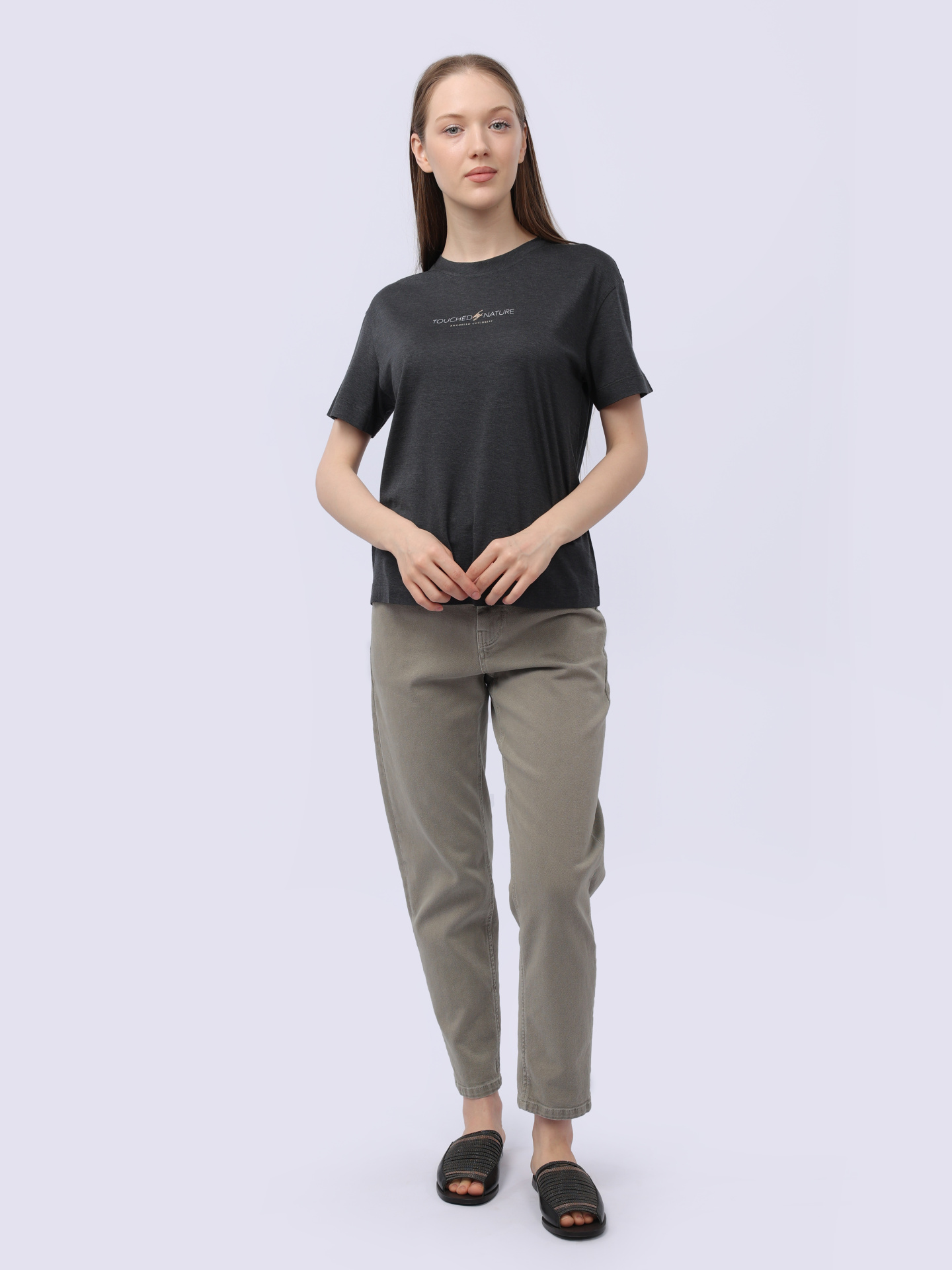 Футболка Brunello Cucinelli M0A45EI600 C390 хлопковая женская — купить в интернет-магазине Verdistore
