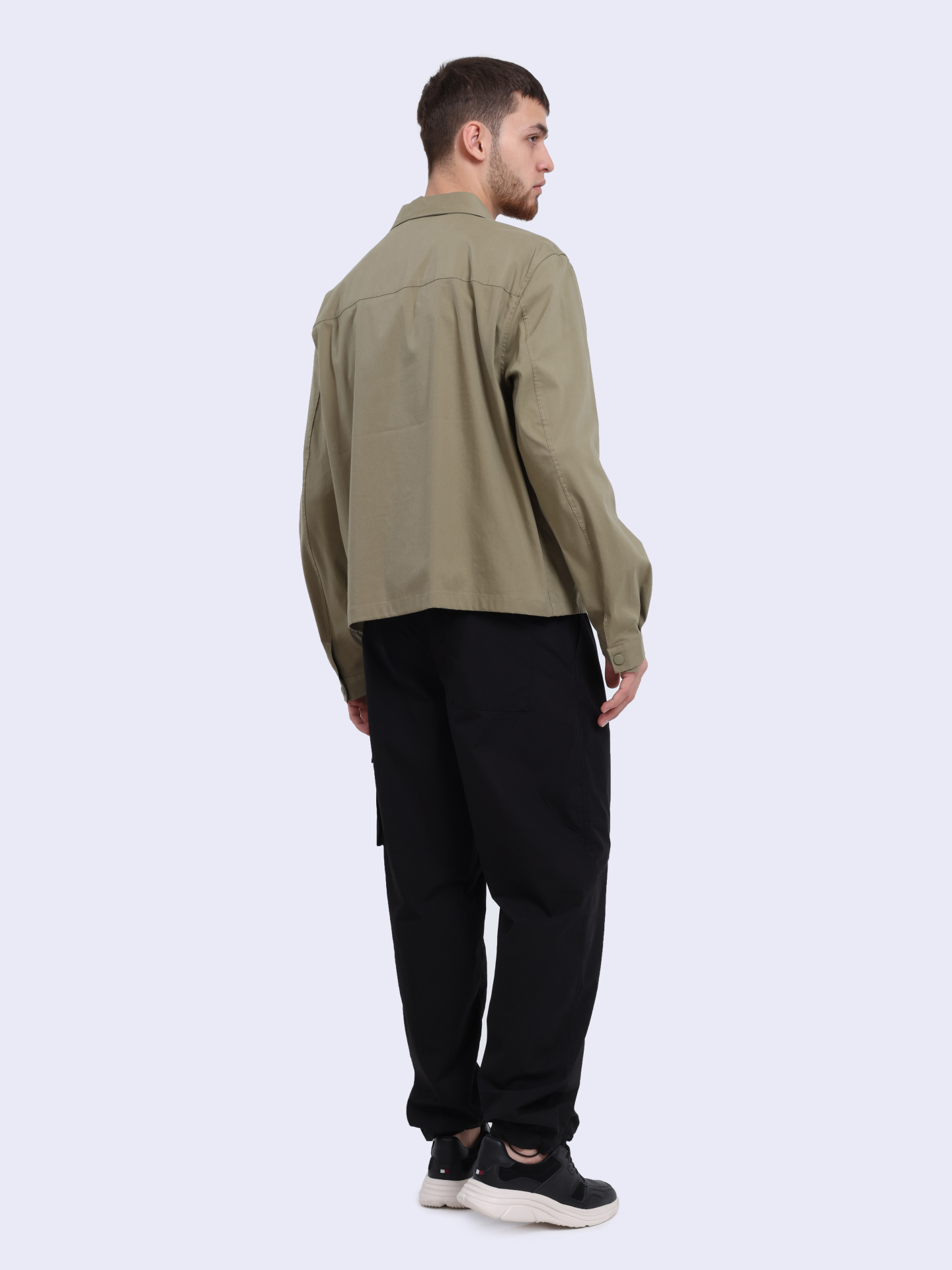 Рубашка Calvin Klein K10K112781 оливковая мужская — купить в интернет-магазине Verdistore