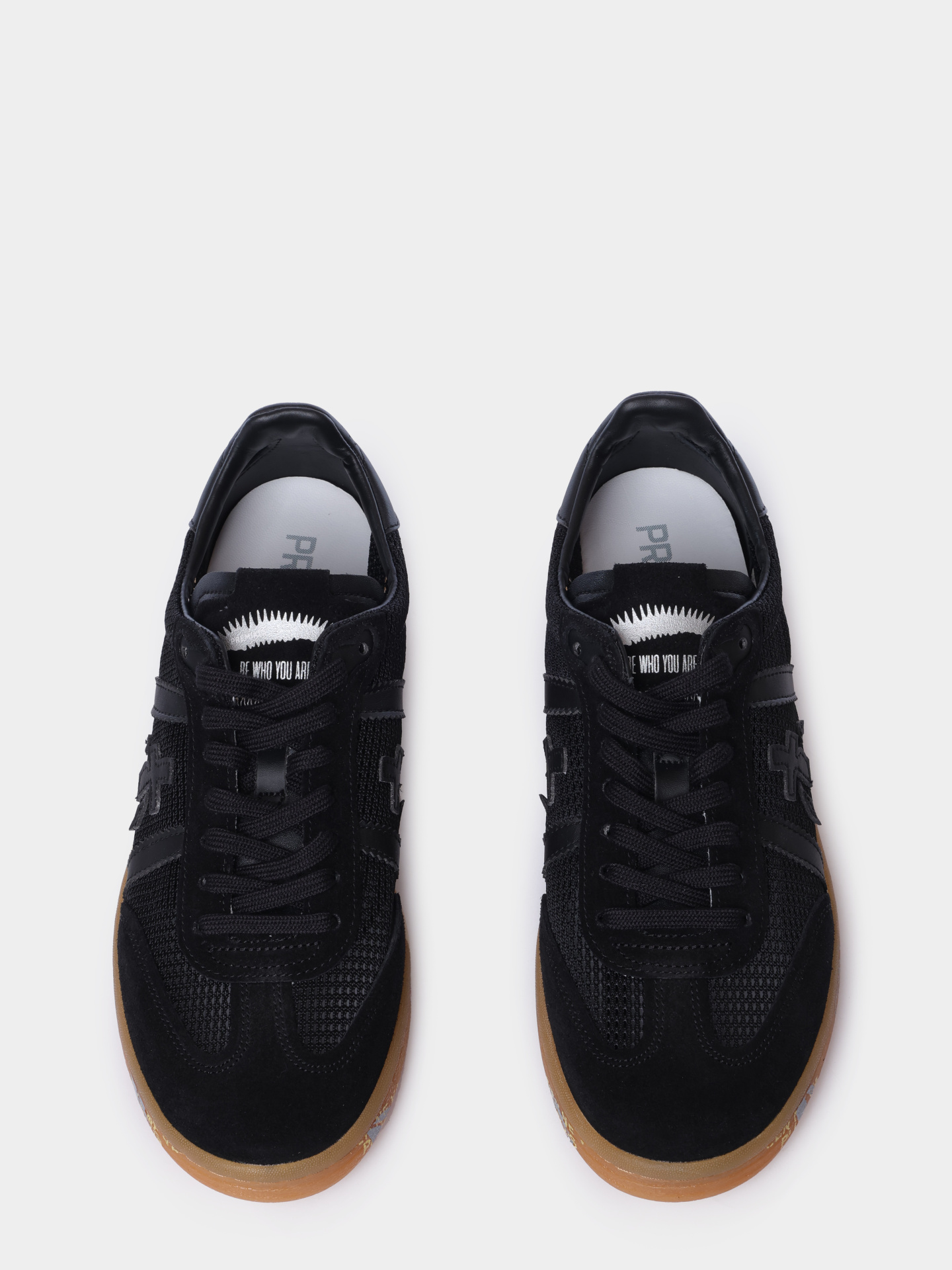 Кеды Premiata Sport BONNIE VAR 8286 черные мужские с перфорацией — купить в интернет-магазине Verdistore