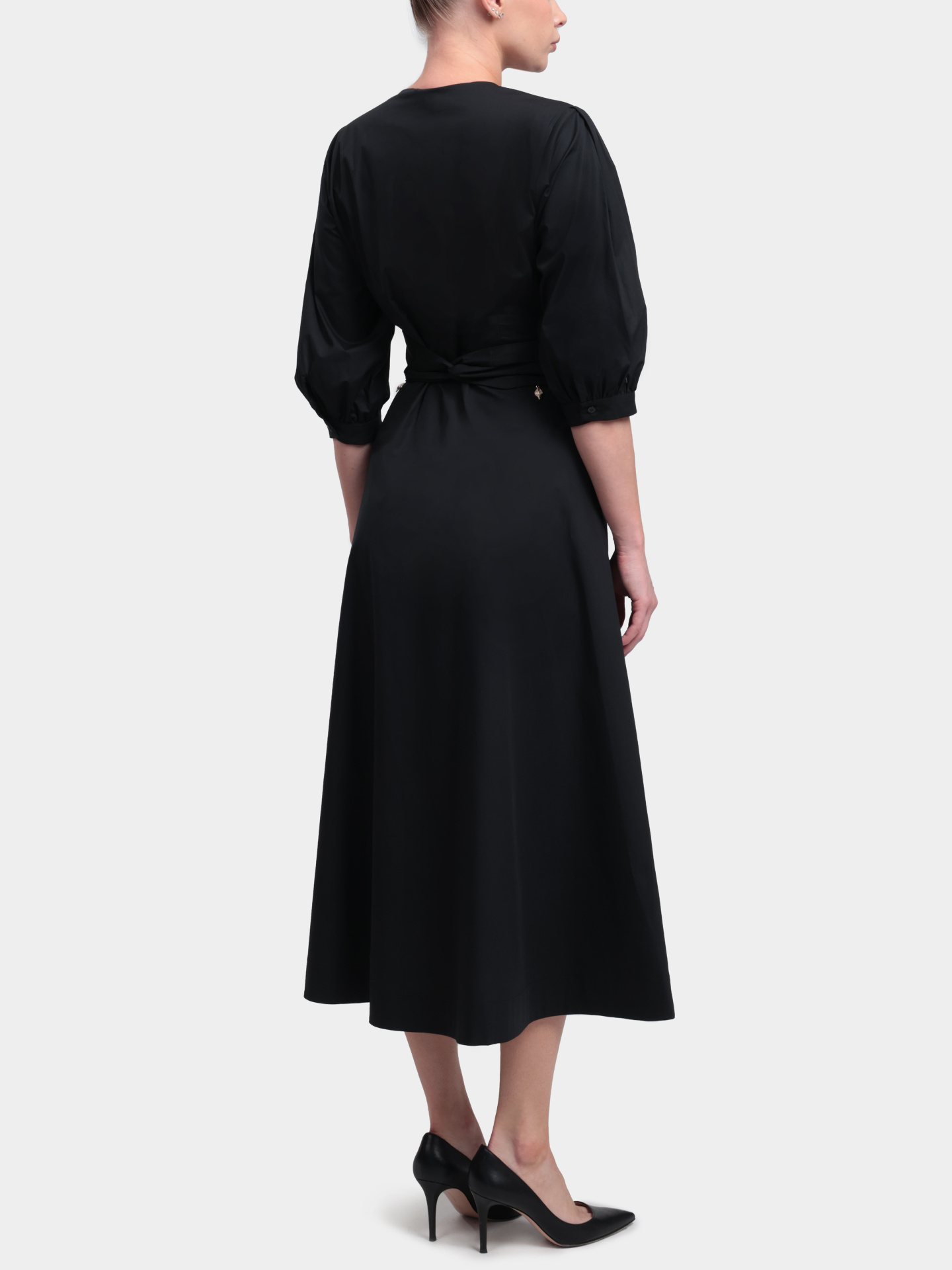 Платье MARELLA MLLSTECCA 005 черное женское из хлопка — купить в интернет-магазине Verdistore