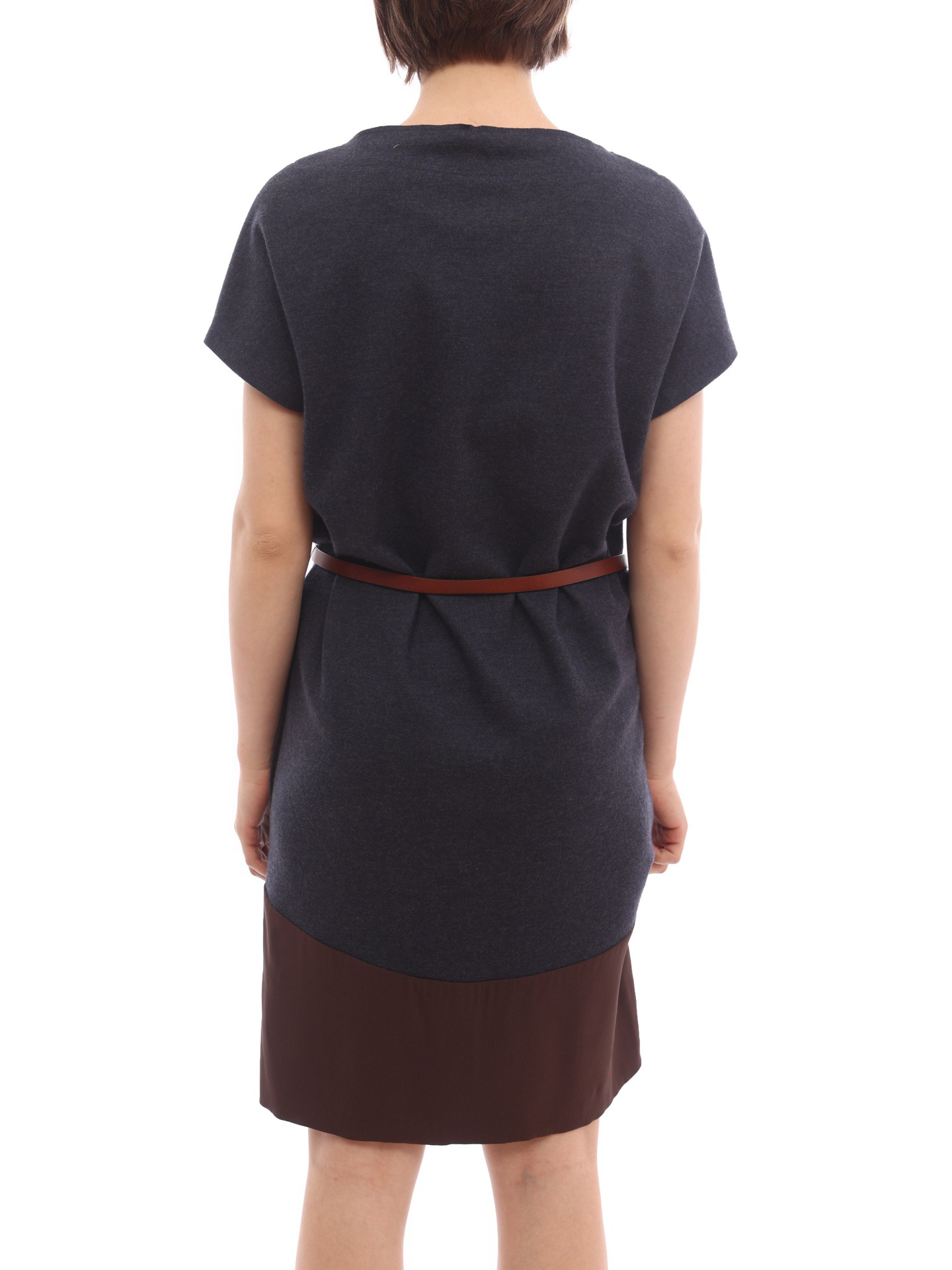 Платье Brunello Cucinelli MR504A4068 комбинированное женское — купить в интернет-магазине Verdistore