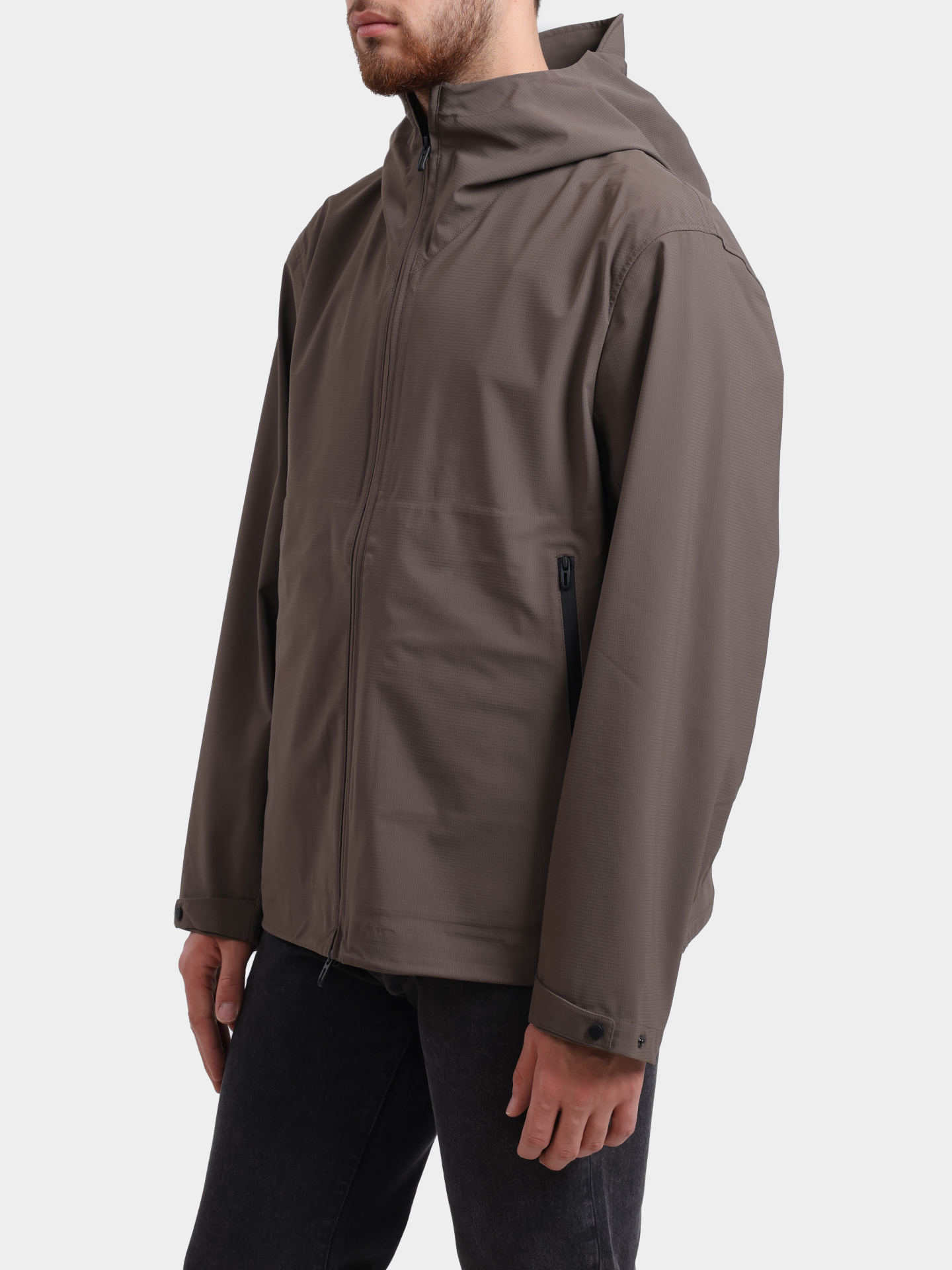 Куртка Emporio Armani EM000818 AF13090 U6200 коричневая мужская из водоотталкивающего материала — купить в интернет-магазине Verdistore