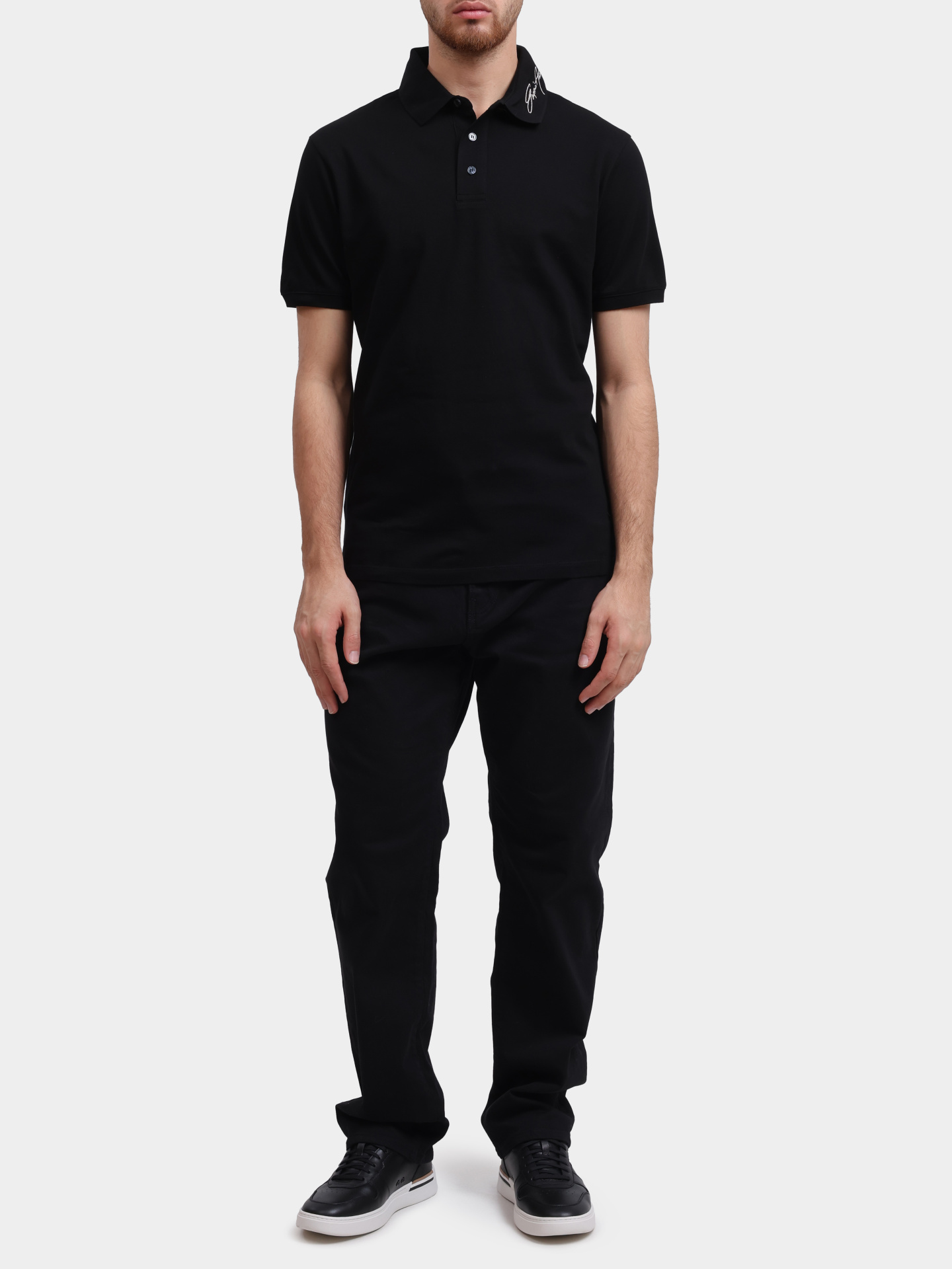 Поло Emporio Armani EM002999 AF12955 UC001 хлопковое мужское — купить в интернет-магазине Verdistore