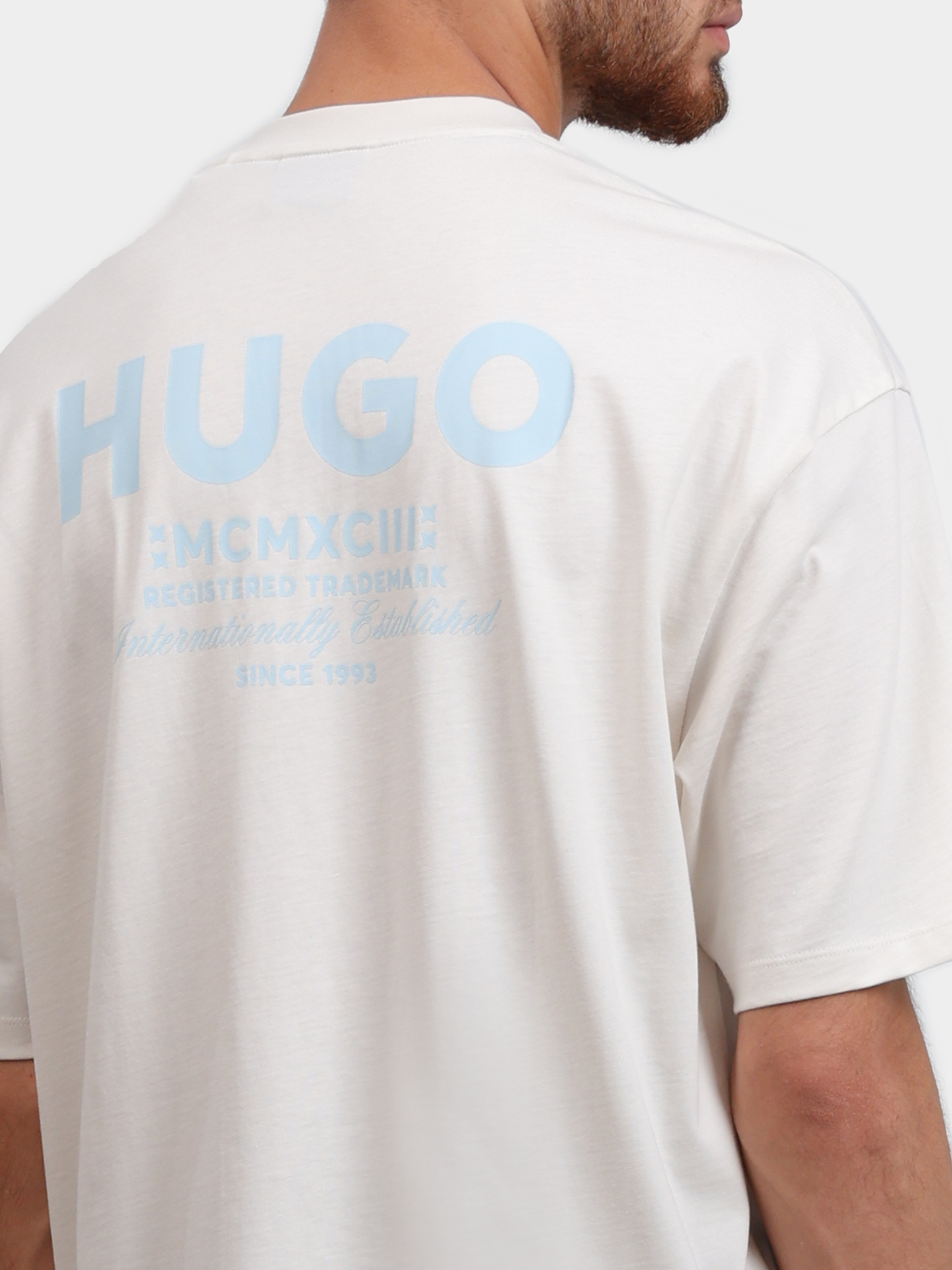 Футболка Hugo 50509776 124 белая мужская с логотипом — купить в интернет-магазине Verdistore