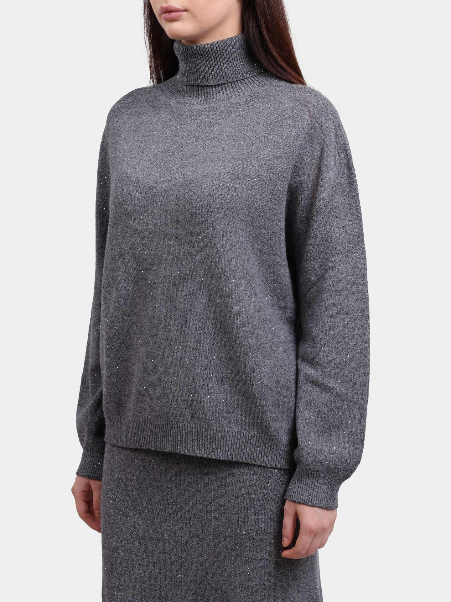 Свитер Liu-Jo MF5234 MA27R 04485 серый женский с пайетками — купить в интернет-магазине Verdistore