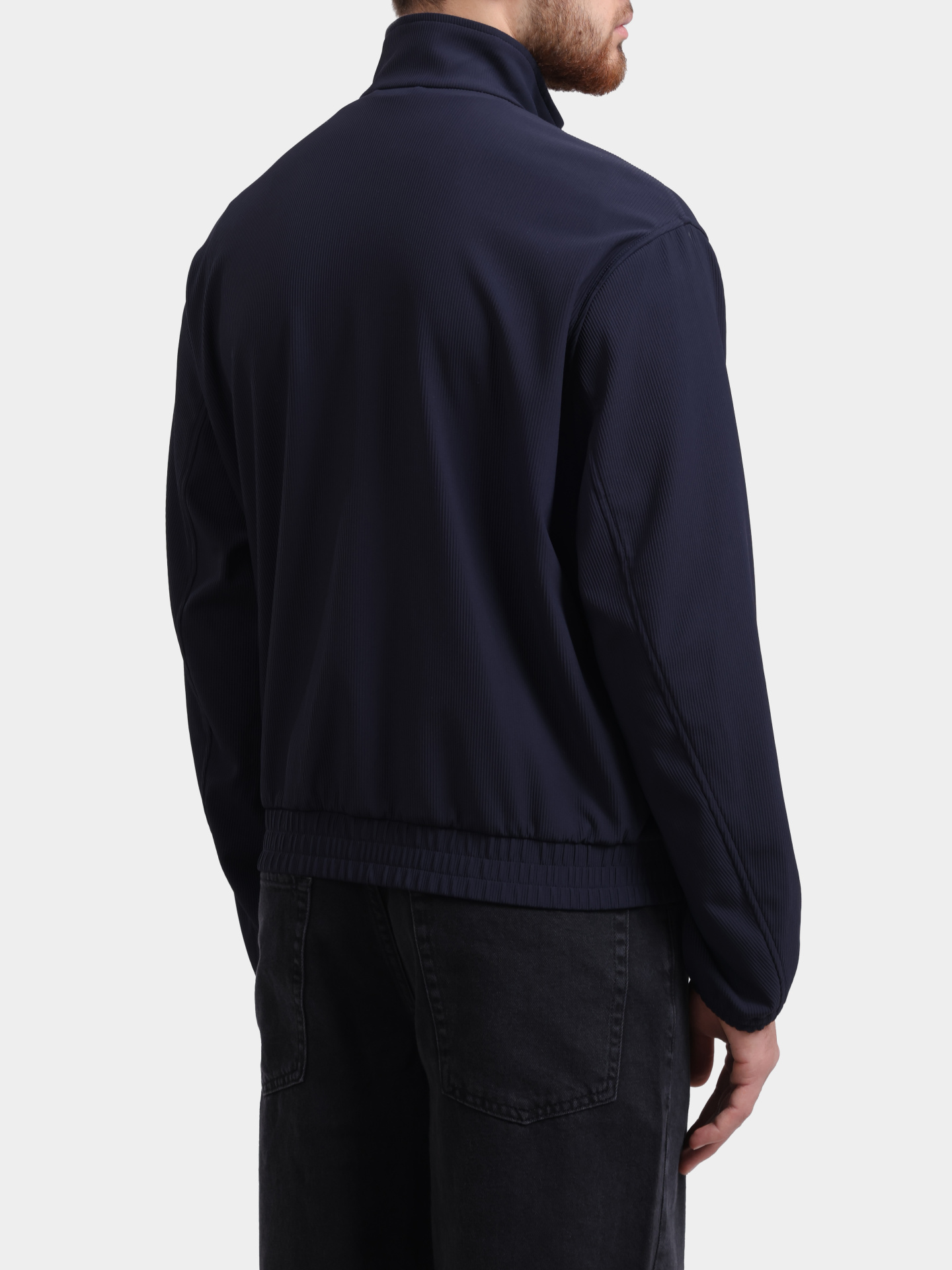 Мастерка Emporio Armani EM001364 AF14076 UB118 темно-синяя мужская — купить в интернет-магазине Verdistore