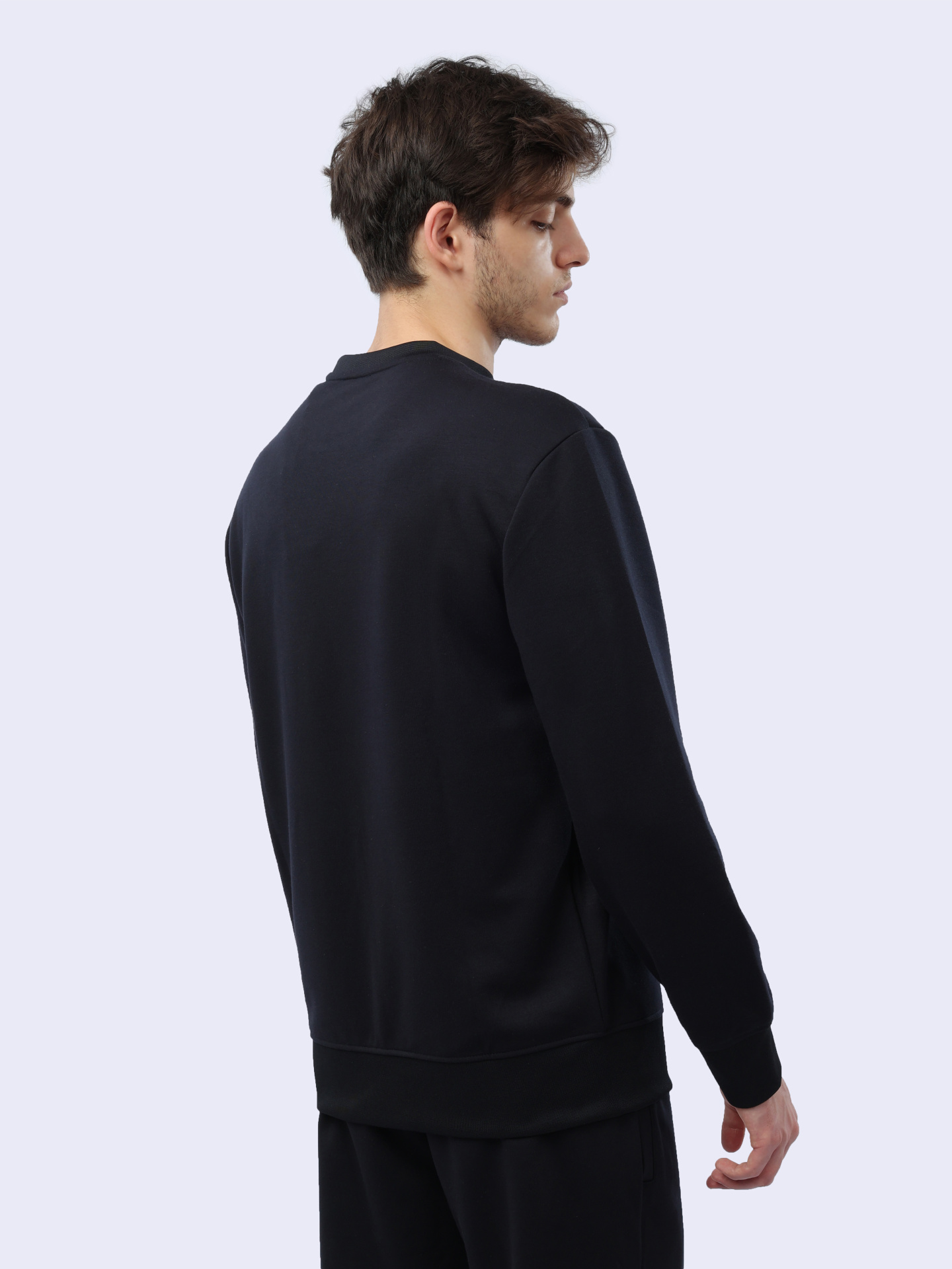 Свитшот Armani Exchange 8NZMSA Z9N1Z 1583 темно-синий мужской с логотипом — купить в интернет-магазине Verdistore