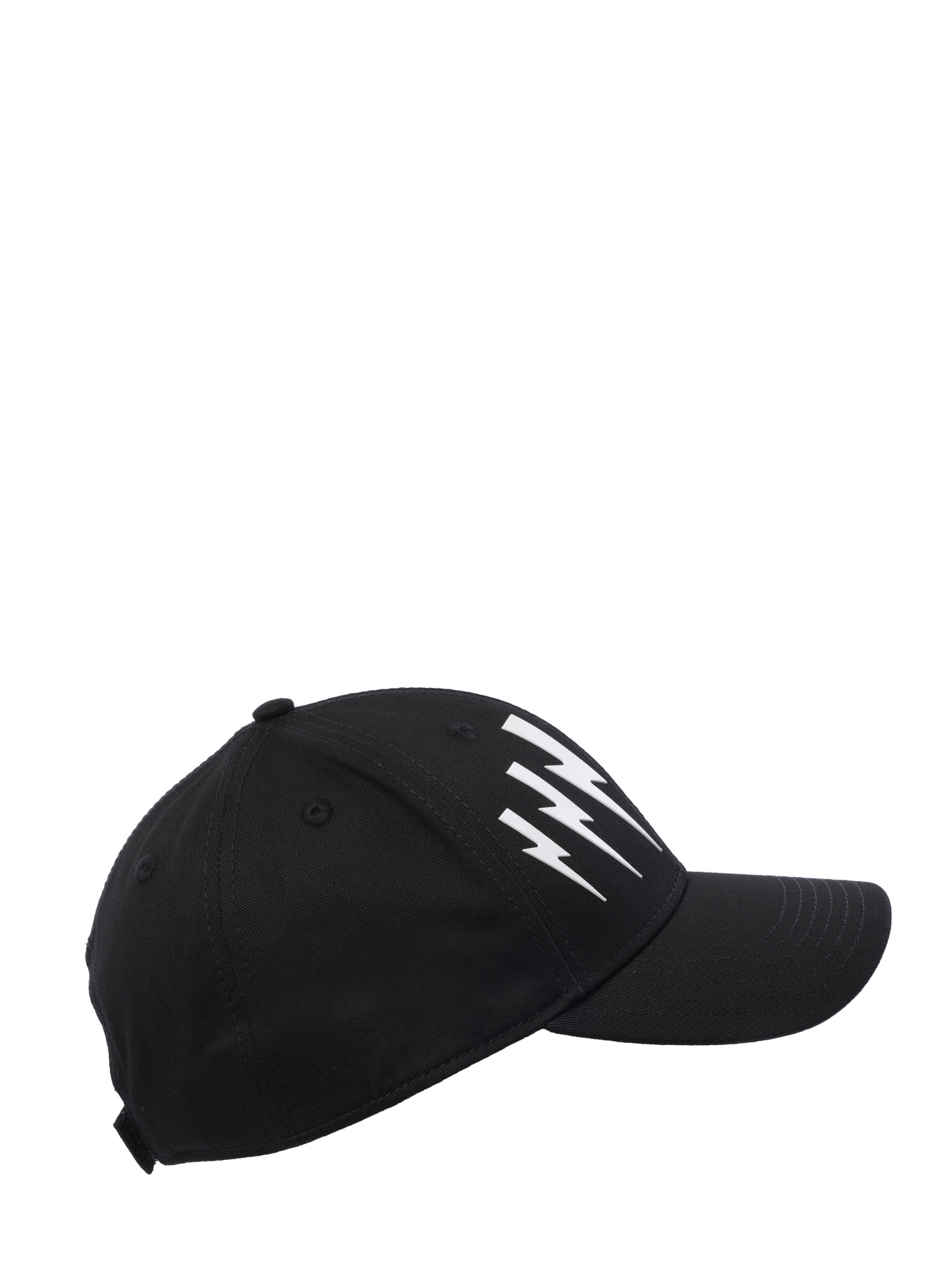 Бейсболка черная хлопковая с белой наклейкой логотипом  — купить в интернет-магазине Verdistore