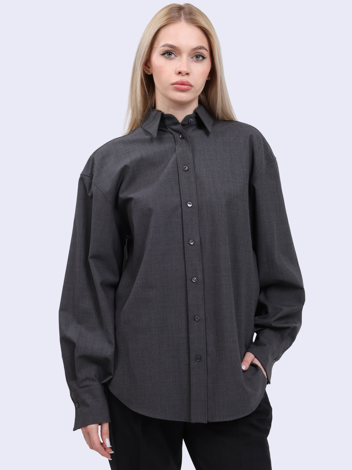 Рубашка Brunello Cucinelli M0W07MK916 C4078 шерстяная женская — купить в интернет-магазине Verdistore