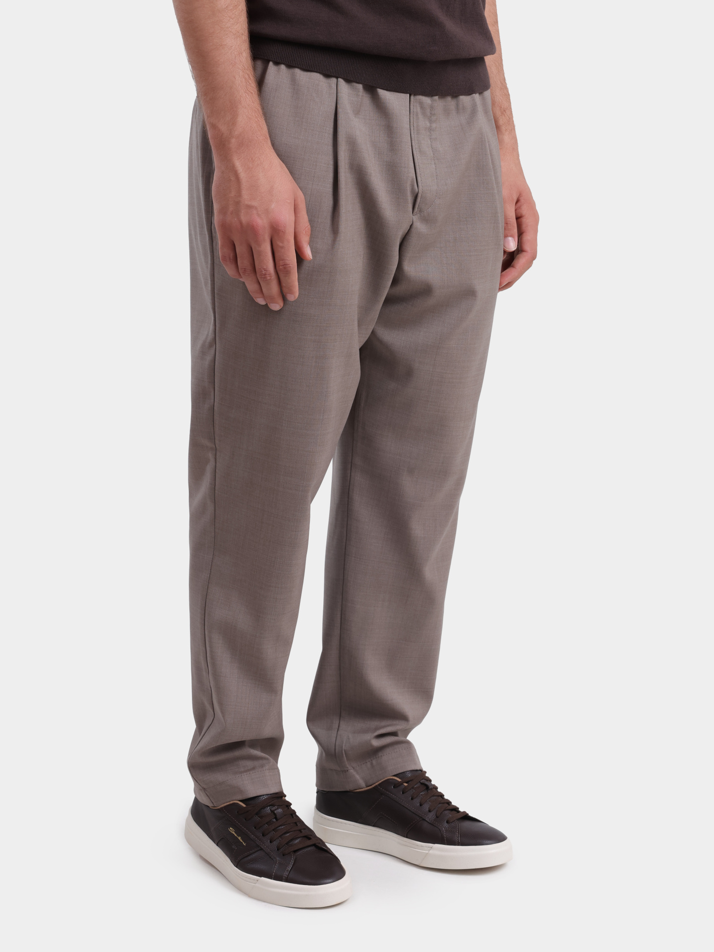 Брюки Jacob Cohen JUM PT017 001 T870A RW D49 бежевые мужские из шерсти — купить в интернет-магазине Verdistore