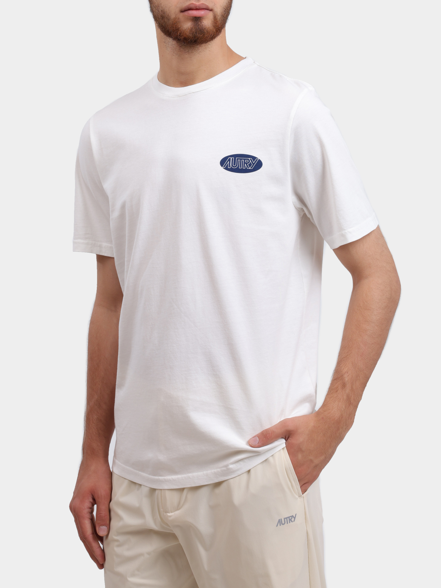 Футболка Autry TSPM-09CW белая мужская с контрастным логотипом — купить в интернет-магазине Verdistore