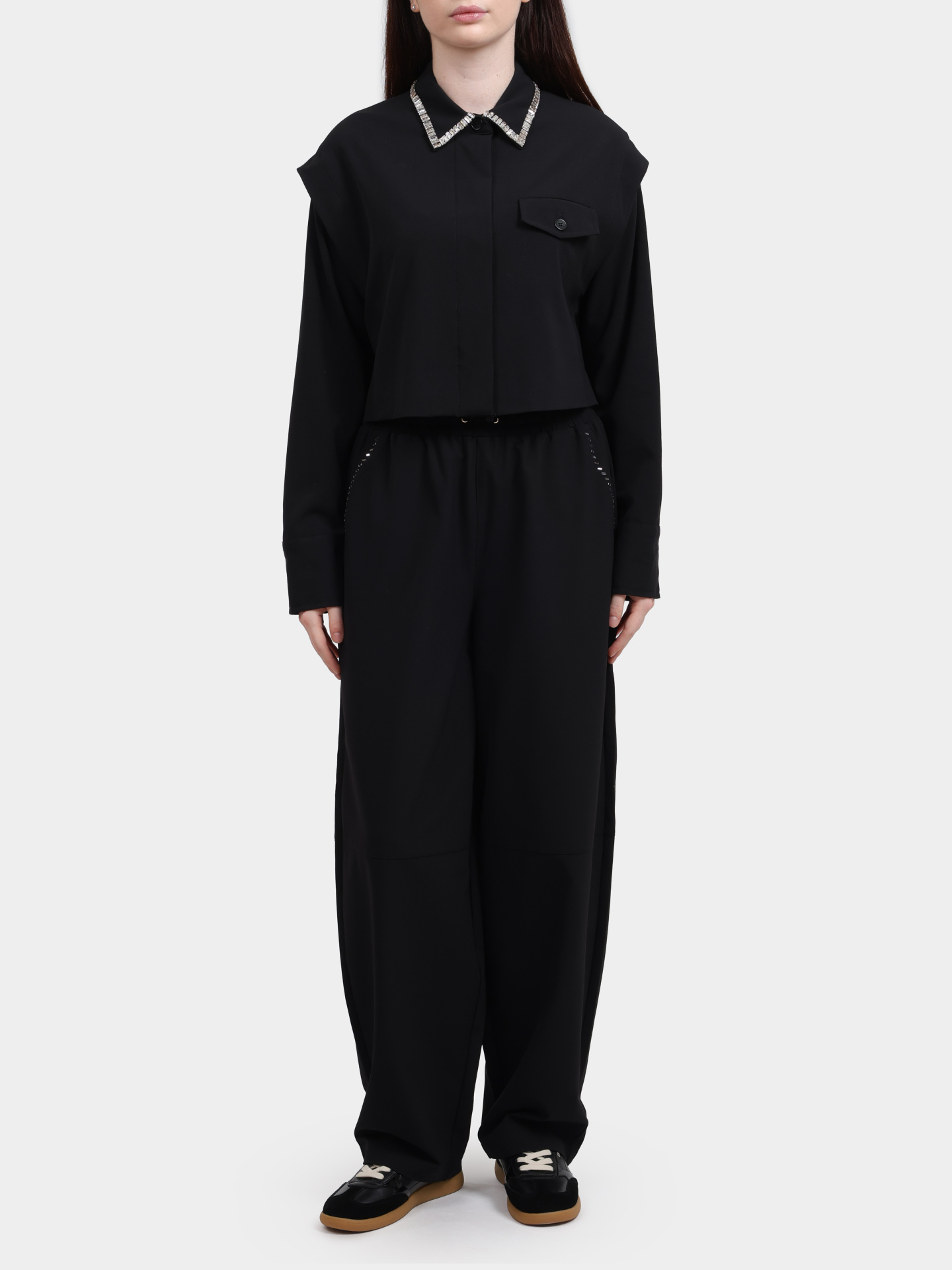 Брюки Liu-Jo TF5290 T2620 22222 черные женские — купить в интернет-магазине Verdistore