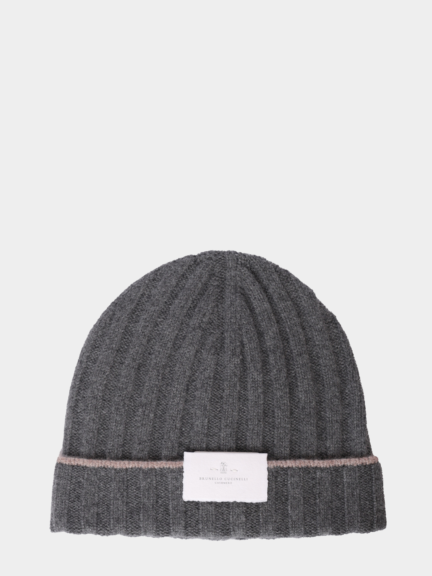 Шапка Brunello Cucinelli M2240900 CBL55 серая мужская из кашемира — купить в интернет-магазине Verdistore