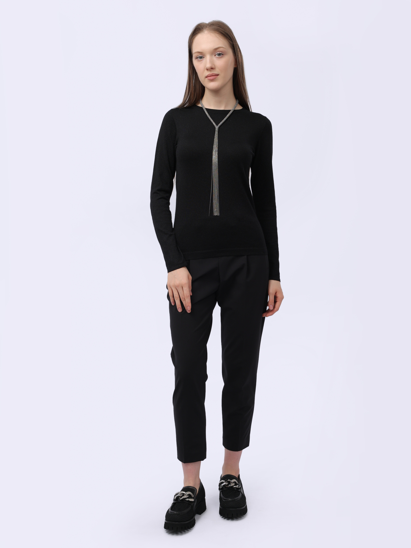 Свитер Brunello Cucinelli M4180B1383 C101 черный женский — купить в интернет-магазине Verdistore