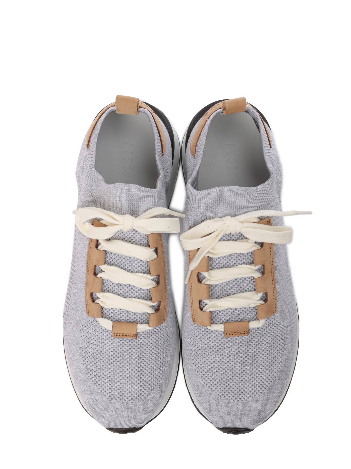 Кроссовки серые тканевые на белой подошве — купить в интернет-магазине Verdistore