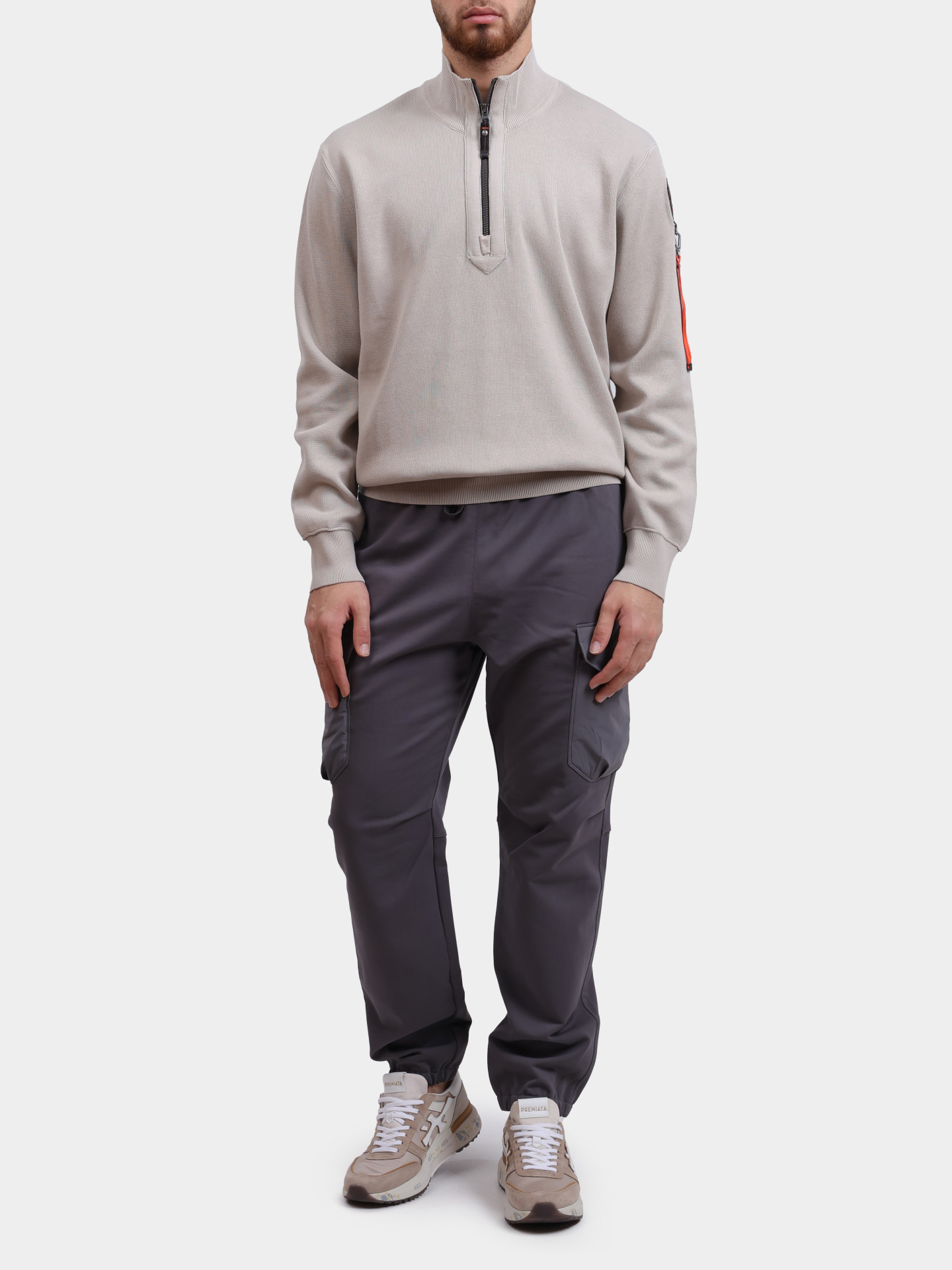 Свитер Parajumpers RK05 BASIC SCOE 772 кремового цвета мужской  — купить в интернет-магазине Verdistore