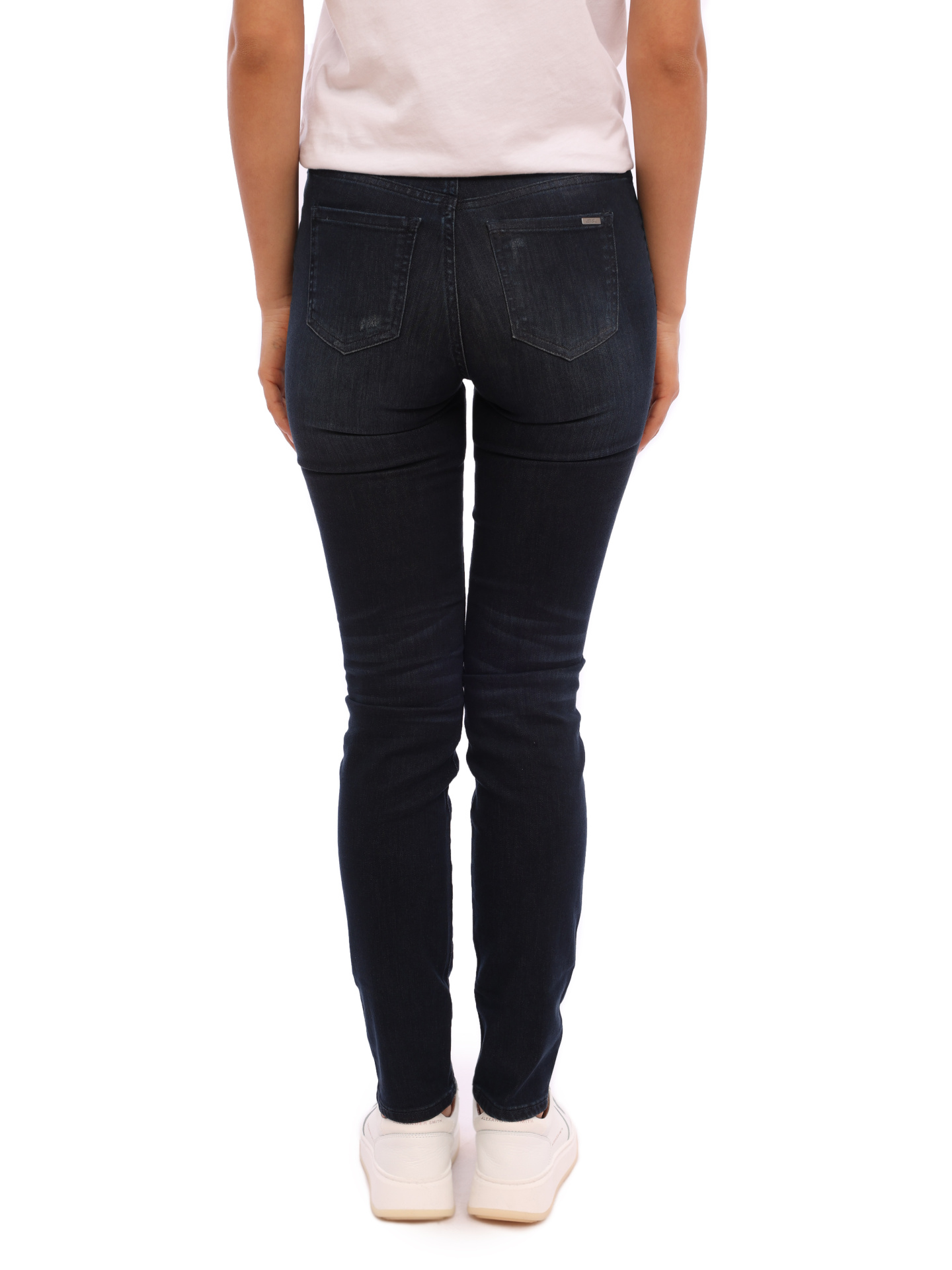 Джинсы Armani Exchange 6GYJ27 1500 синие женские на пуговицах — купить в интернет-магазине Verdistore