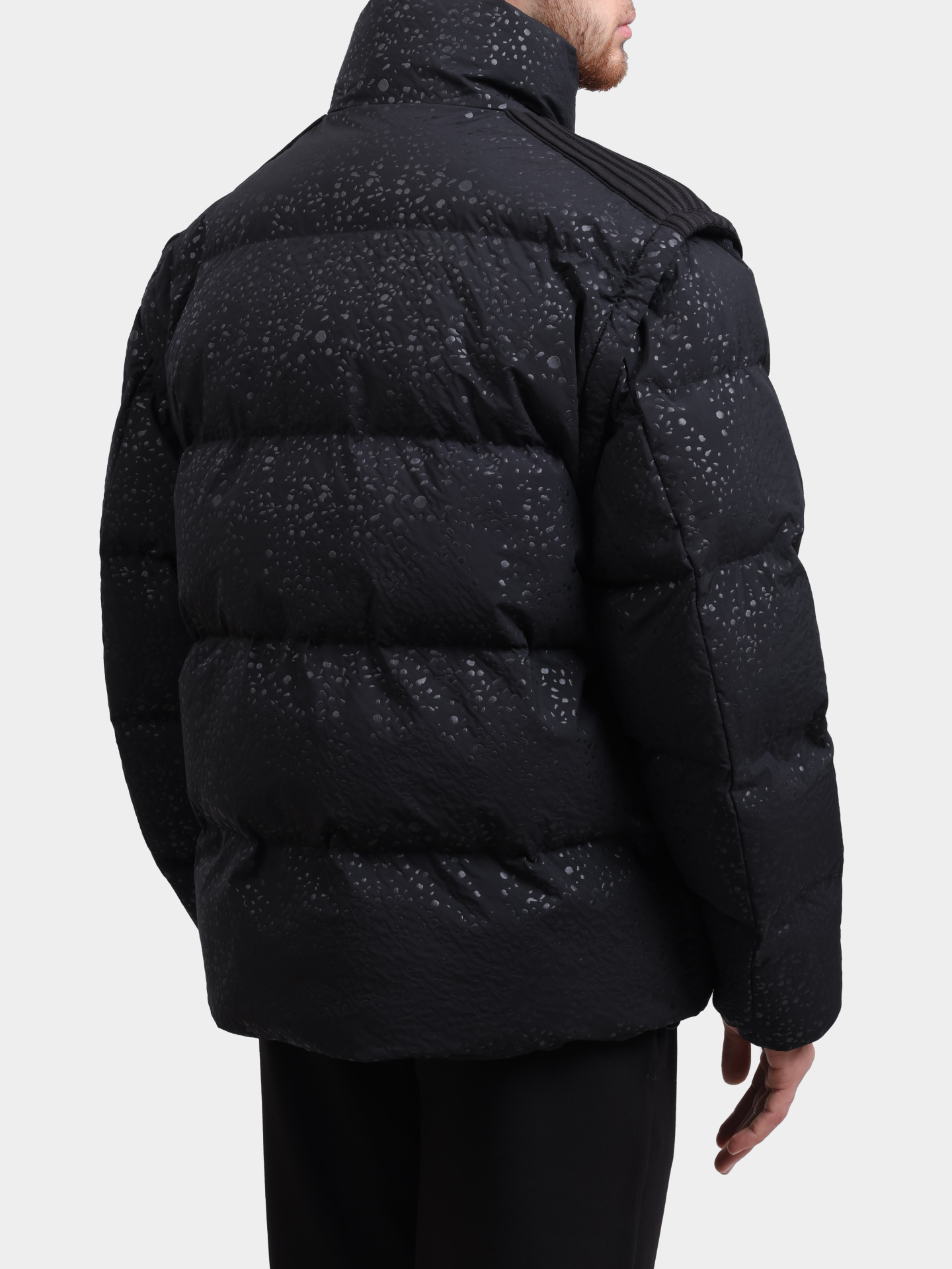 Пуховик EA7 6DUB37 TNGLZ черный мужской с принтом — купить в интернет-магазине Verdistore