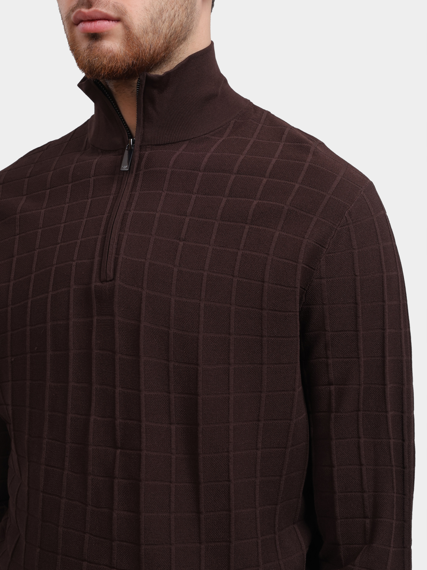 Джемпер Emporio Armani EM003501 AF14853 U6032 коричневый мужской — купить в интернет-магазине Verdistore