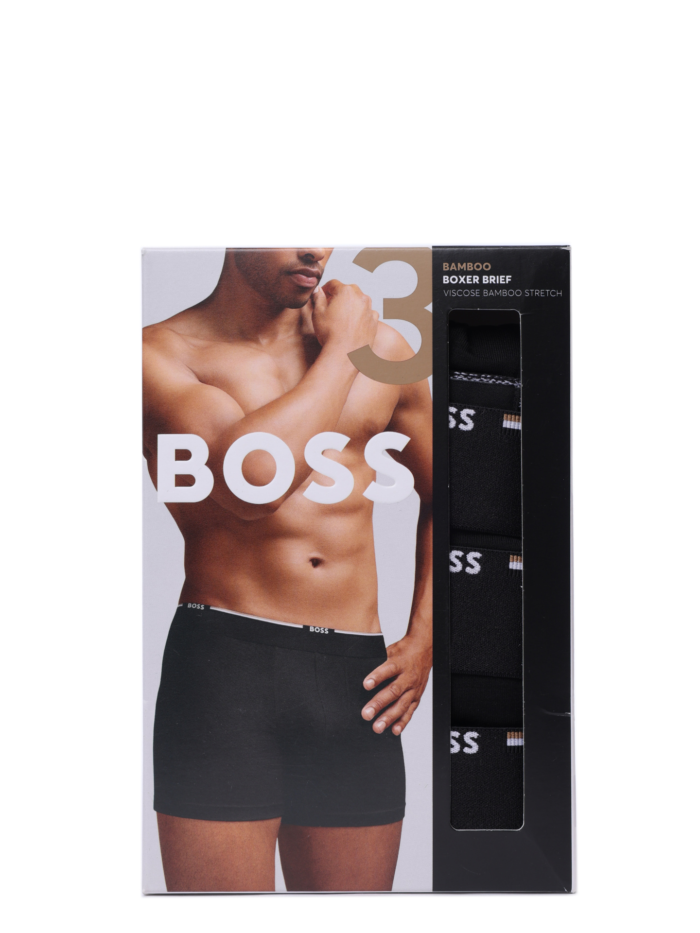 Трусы комплект Boss 50534503 001 черные мужские из вискозы — купить в интернет-магазине Verdistore