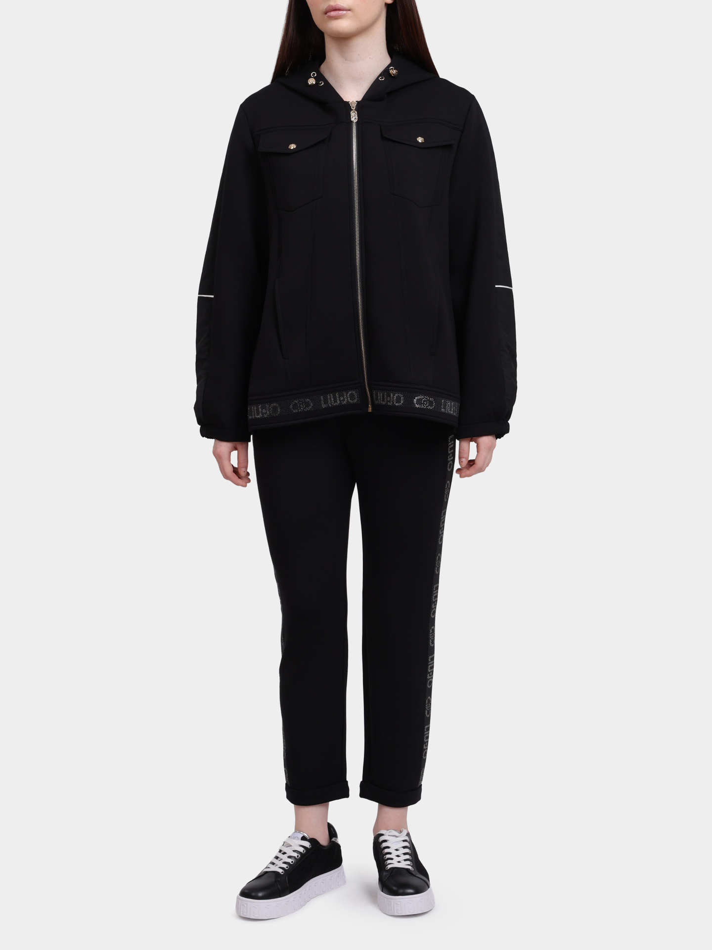 Брюки Liu-Jo TF5093 J4616 22222 черные женские — купить в интернет-магазине Verdistore