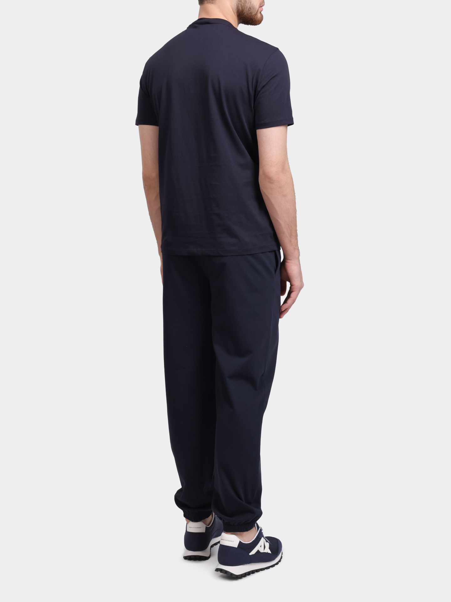 Футболка Armani Exchange XM002471 AF10356 UB101 темно-синяя мужская — купить в интернет-магазине Verdistore
