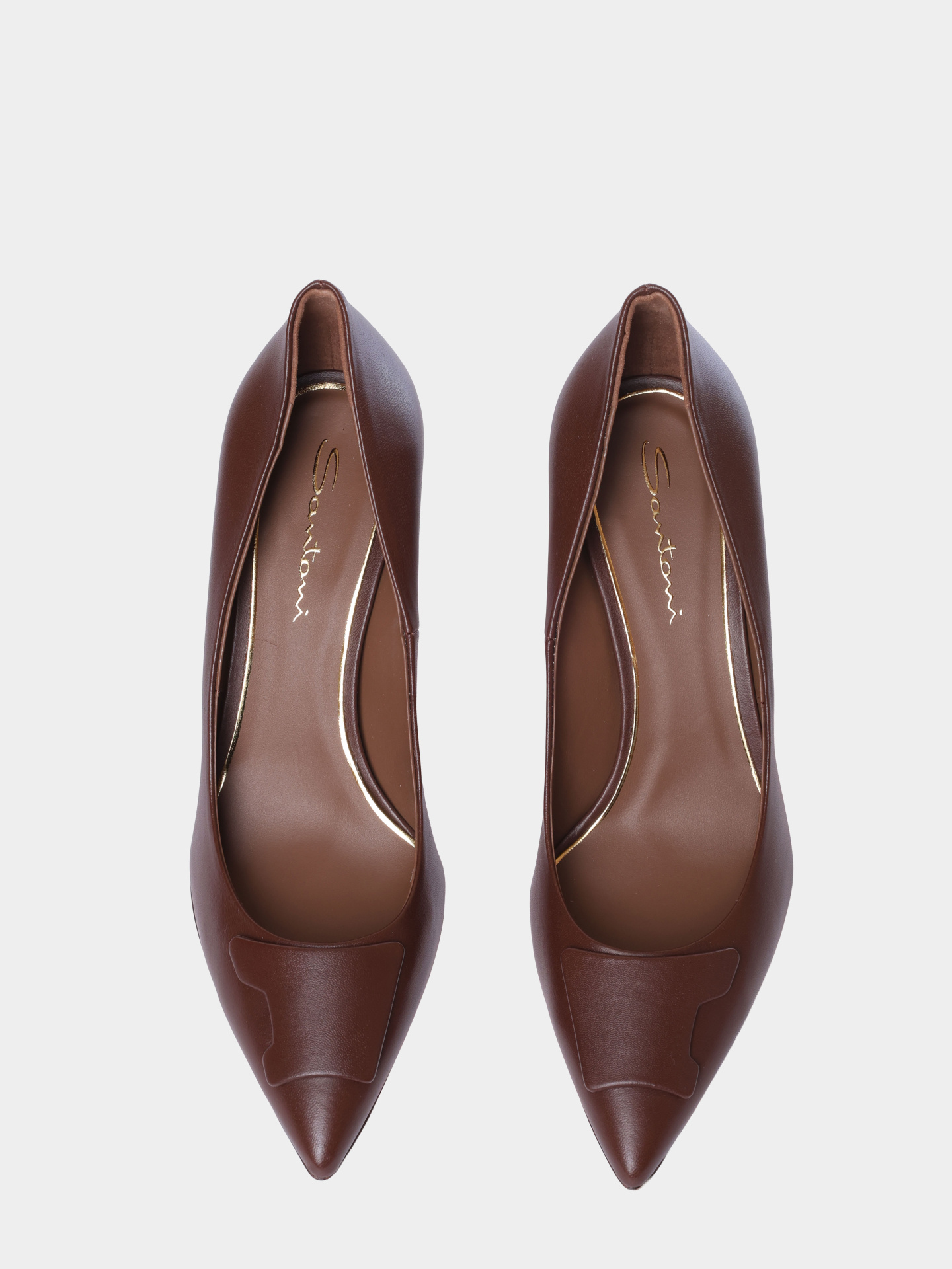 Туфли Santoni WDIG71207HI2TSZAS50 кожаные женские — купить в интернет-магазине Verdistore