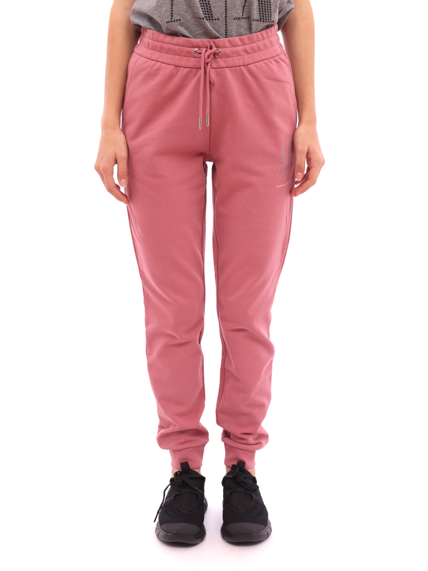 картинка Брюки спортивные Armani Exchange 8NYPDX YJ68Z 1493 розовые женские с манжетами от магазина Verdistore