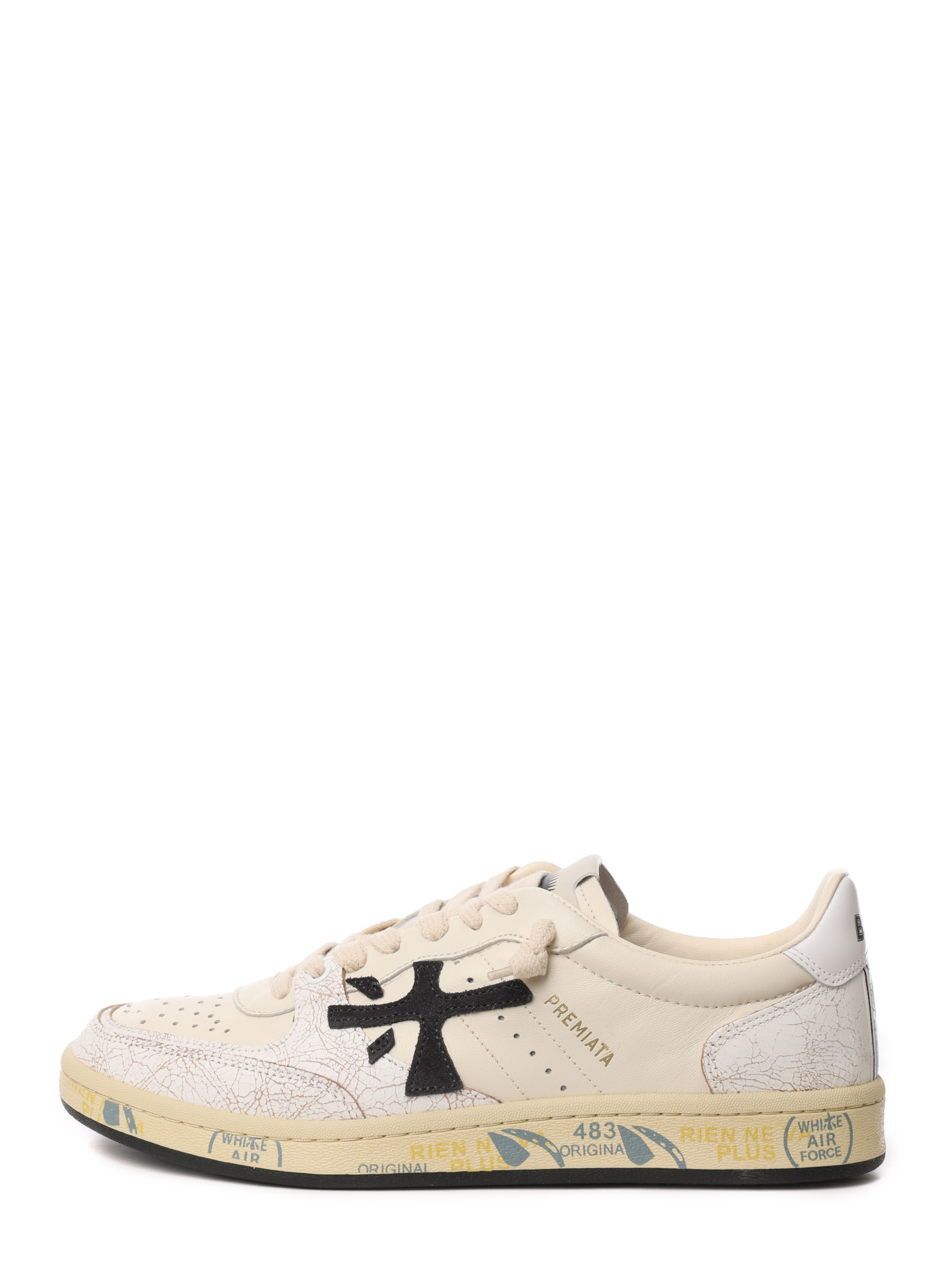 Кеды белые комбинированные с принтом на подошве — купить в интернет-магазине Verdistore