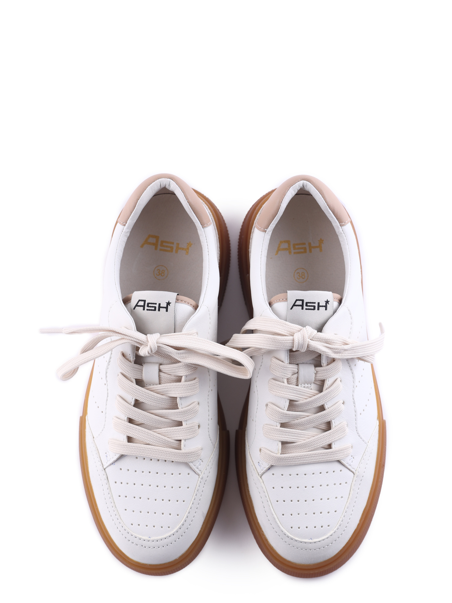 Кеды ASH FREE 003 комбинированные женские на контрастной подошве — купить в интернет-магазине Verdistore