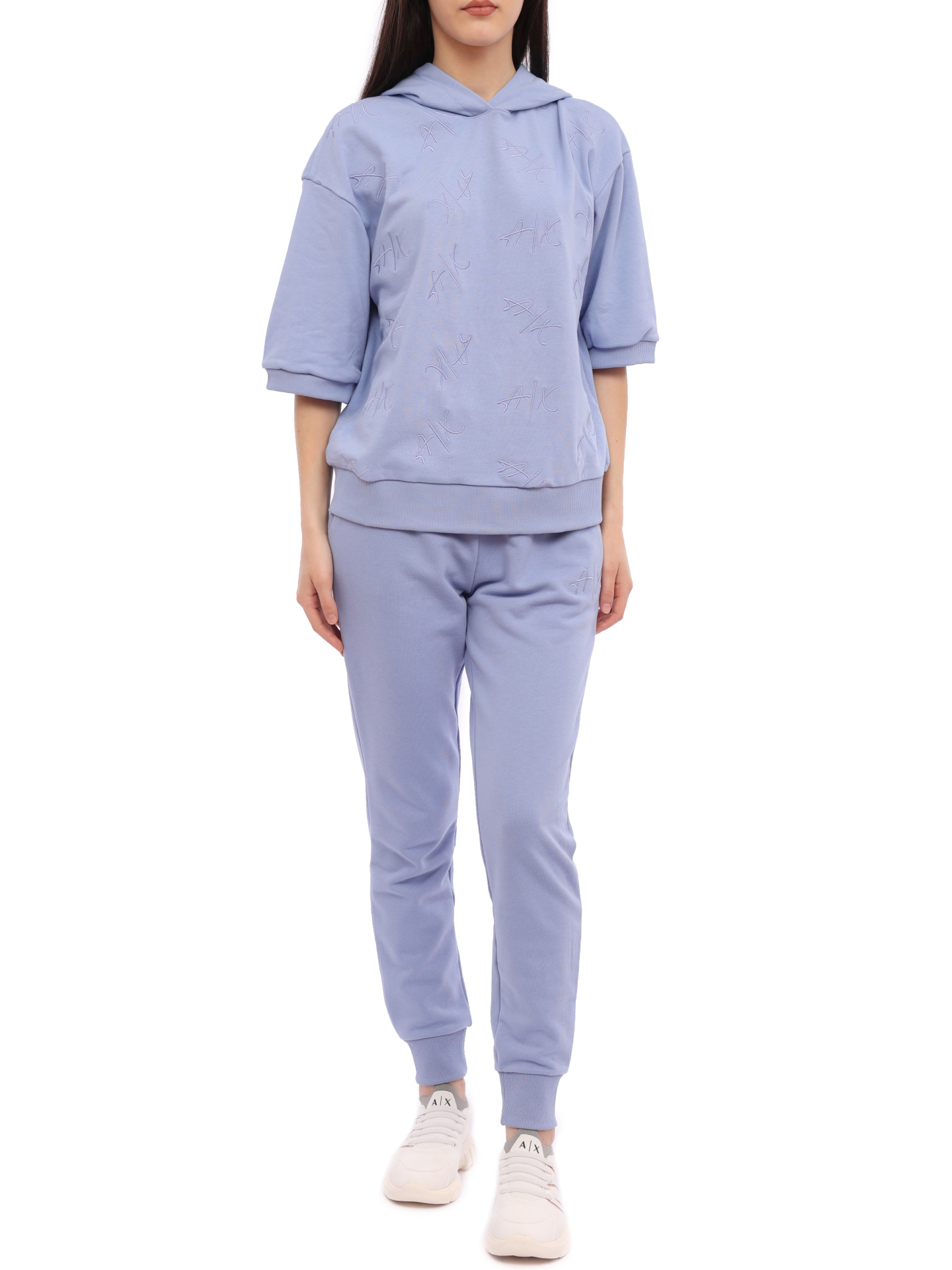 Толстовка Armani Exchange 3RYM73 YJDSZ 15CN голубая женская — купить в интернет-магазине Verdistore