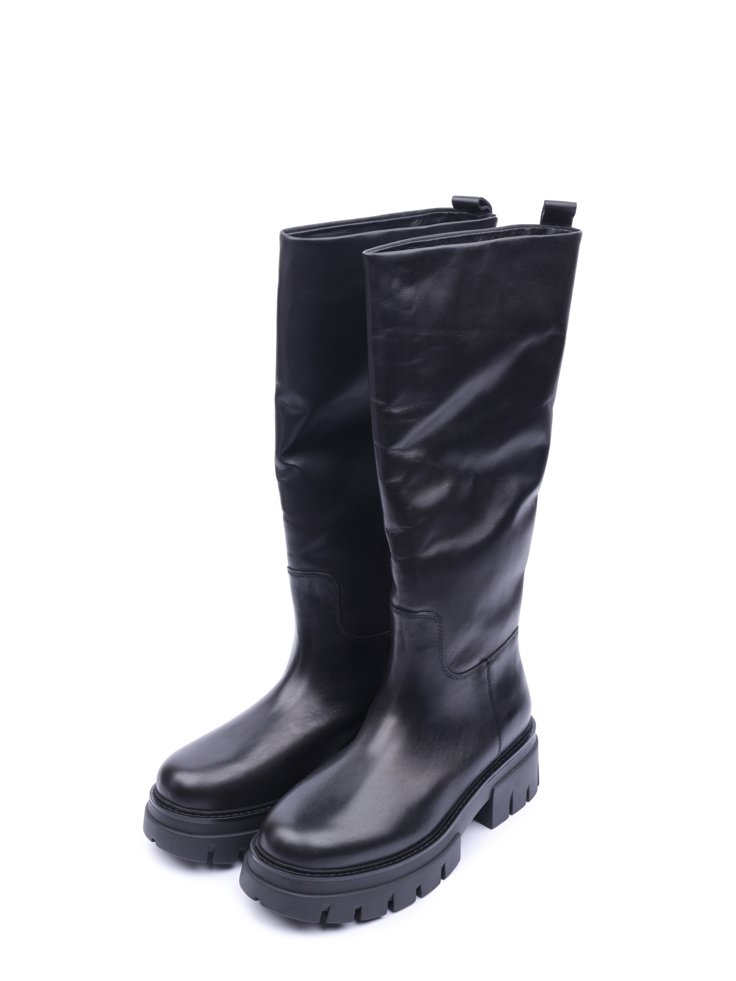 Сапоги ASH LUCKY 001 черные женские с широким голенищем — купить в интернет-магазине Verdistore