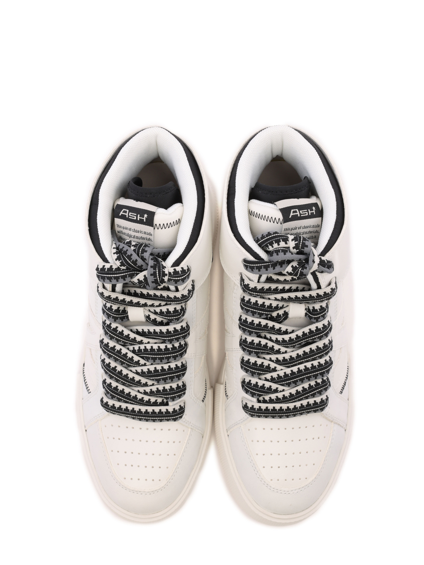 Кеды ASH 9AH.AH130617.T высокие женские с контрастными вставками — купить в интернет-магазине Verdistore