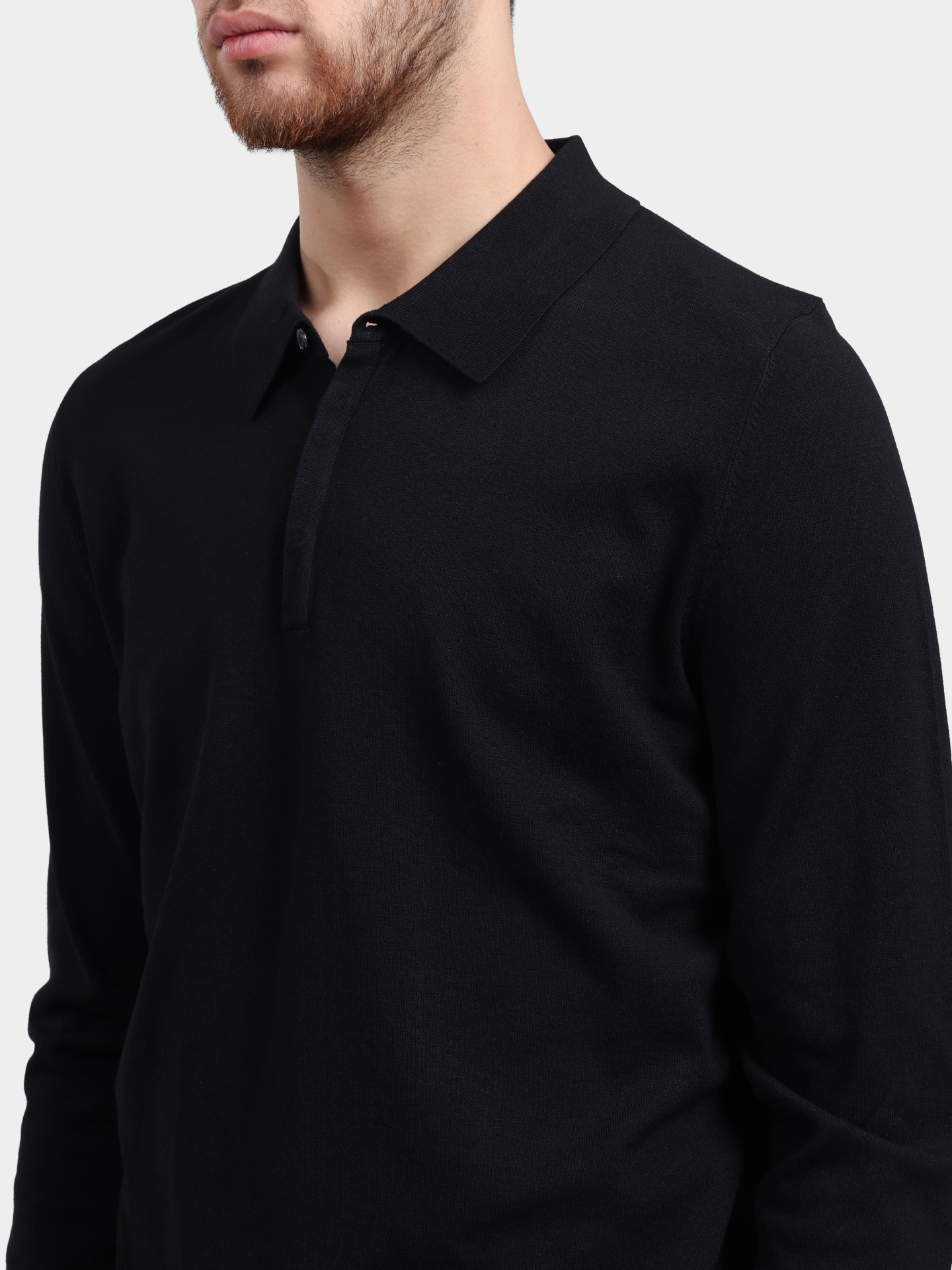 Свитер-поло Hugo 50532050 001 черный мужской — купить в интернет-магазине Verdistore