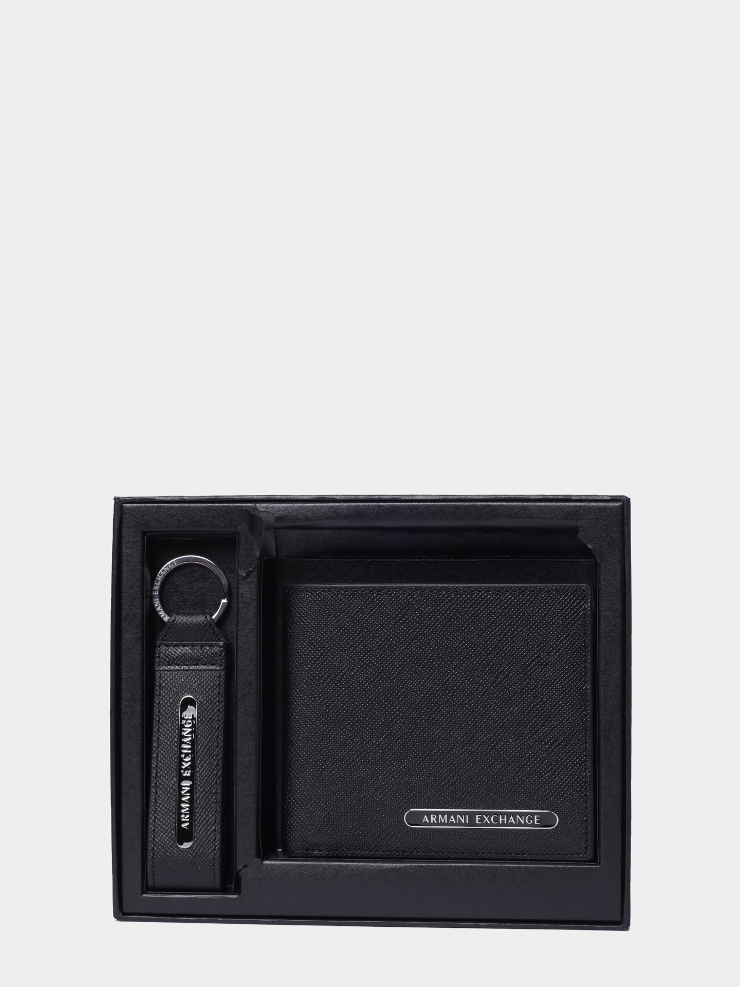 Набор (портмоне и брелок) Armani Exchange XM001275 AF12702 UC001 кожаный мужской — купить в интернет-магазине Verdistore