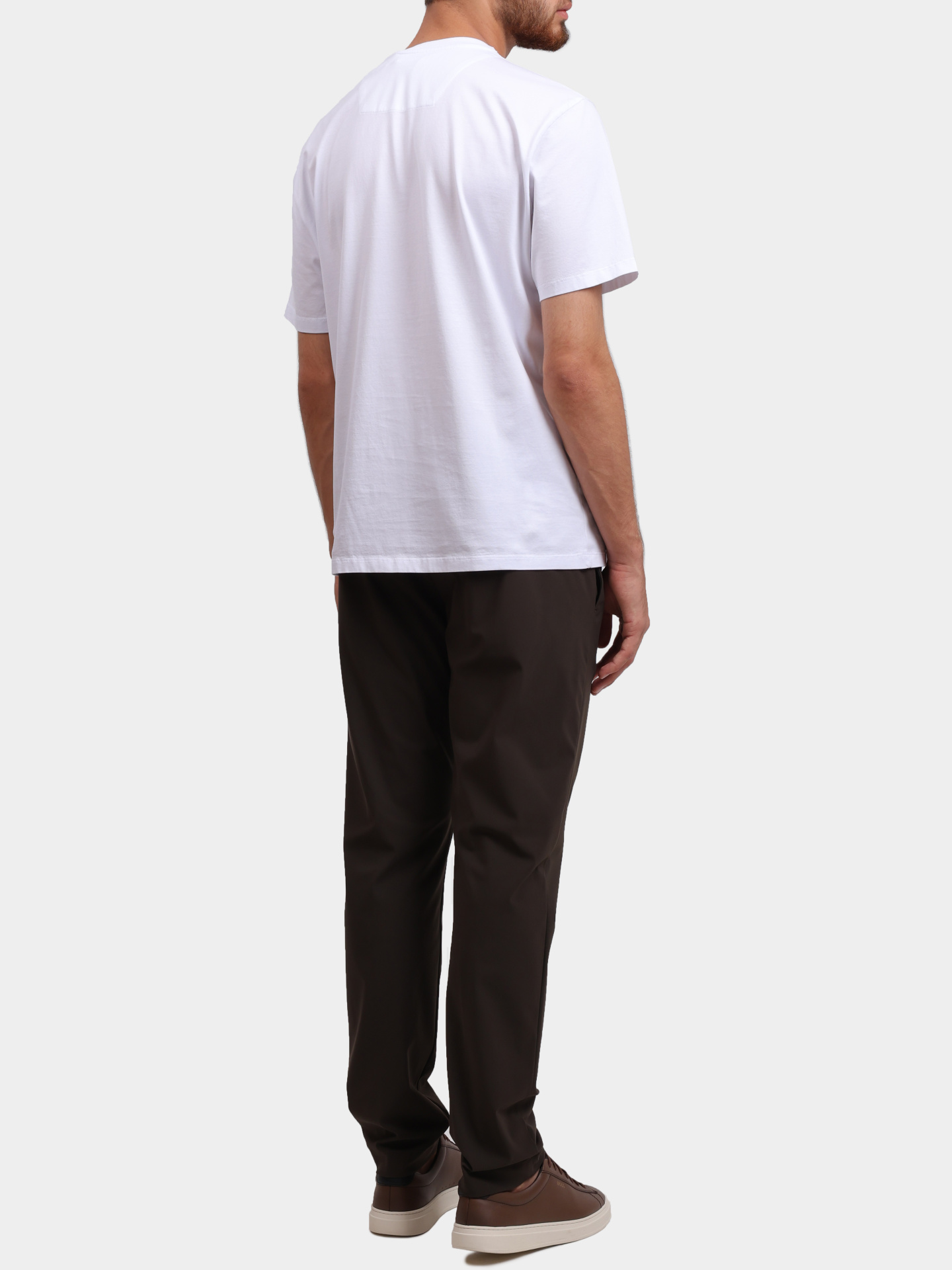 Футболка PMDS TS259 EMBOSSED 0010/08 белая мужская из хлопка — купить в интернет-магазине Verdistore