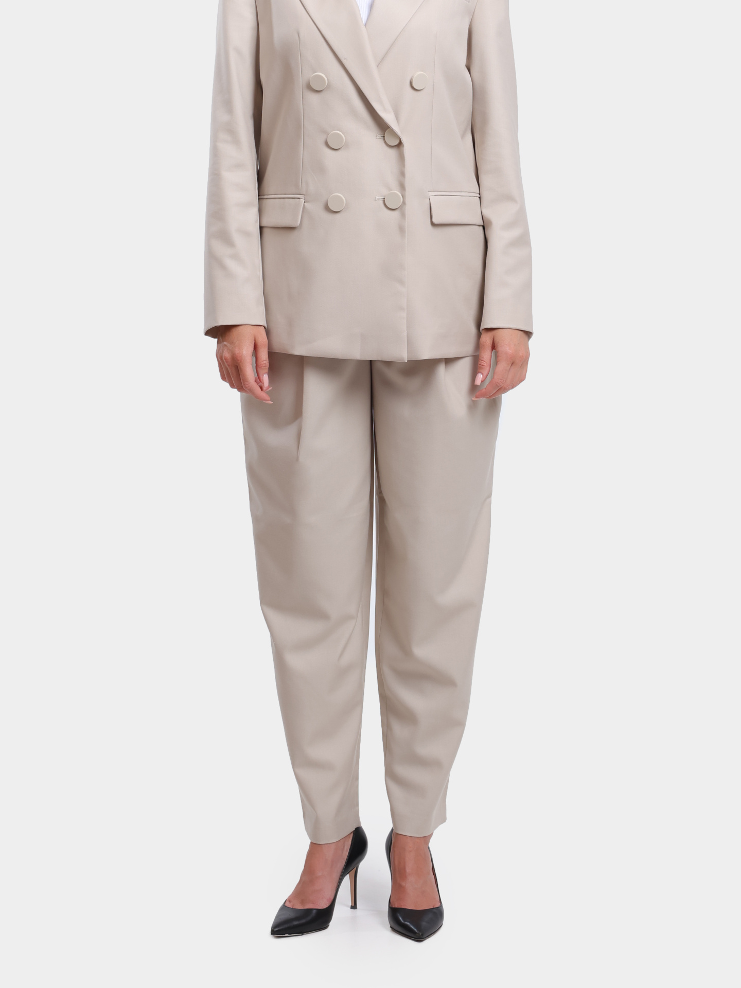 Брюки Armani Exchange XW000222 AF10855 U1095 бежевые женские  — купить в интернет-магазине Verdistore