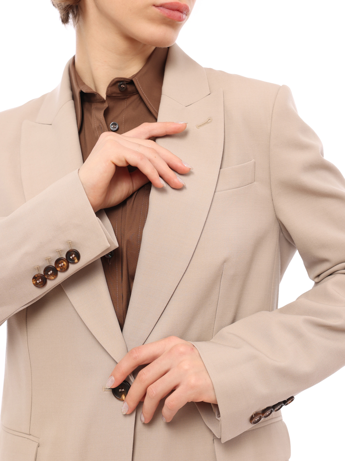 Жакет Brunello Cucinelli MB0482014 C9504 пудровый женский — купить в интернет-магазине Verdistore