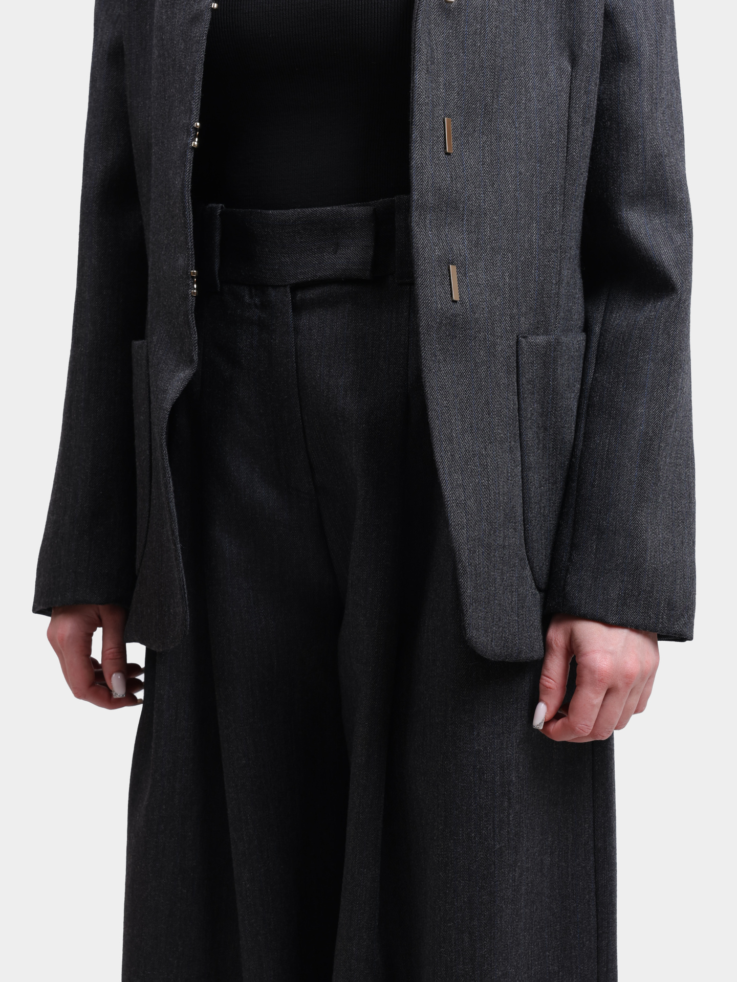 Брюки Marella ULTRA 004 женские серые свободного кроя — купить в интернет-магазине Verdistore