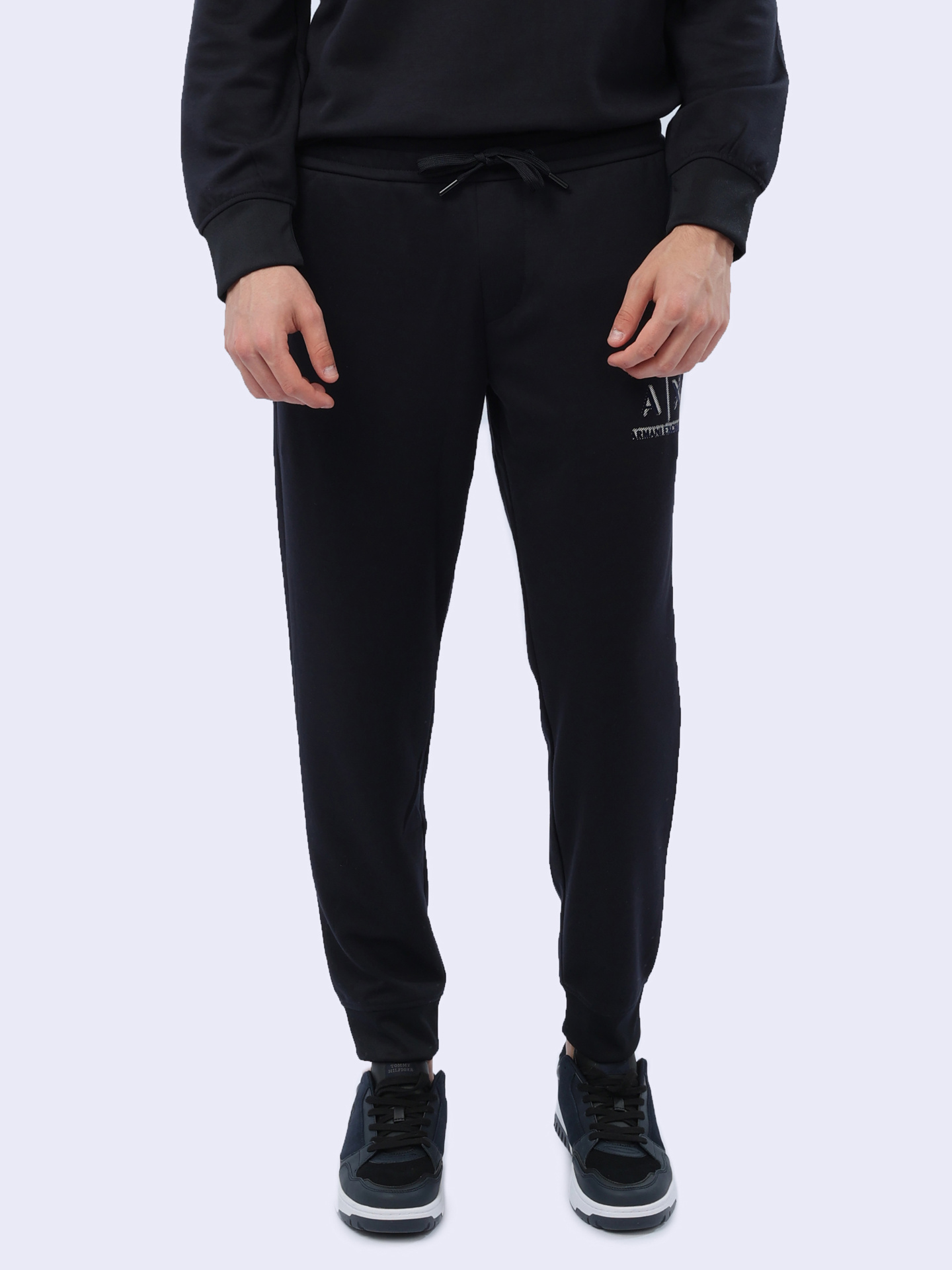 Брюки спортивные Armani Exchange 8NZPSA Z9N1Z 1583 темно-синие мужские — купить в интернет-магазине Verdistore