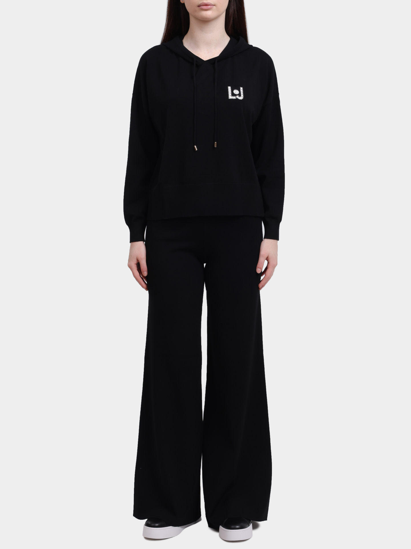 Худи Liu-Jo TF5216 MS63L N9579 черное женское — купить в интернет-магазине Verdistore